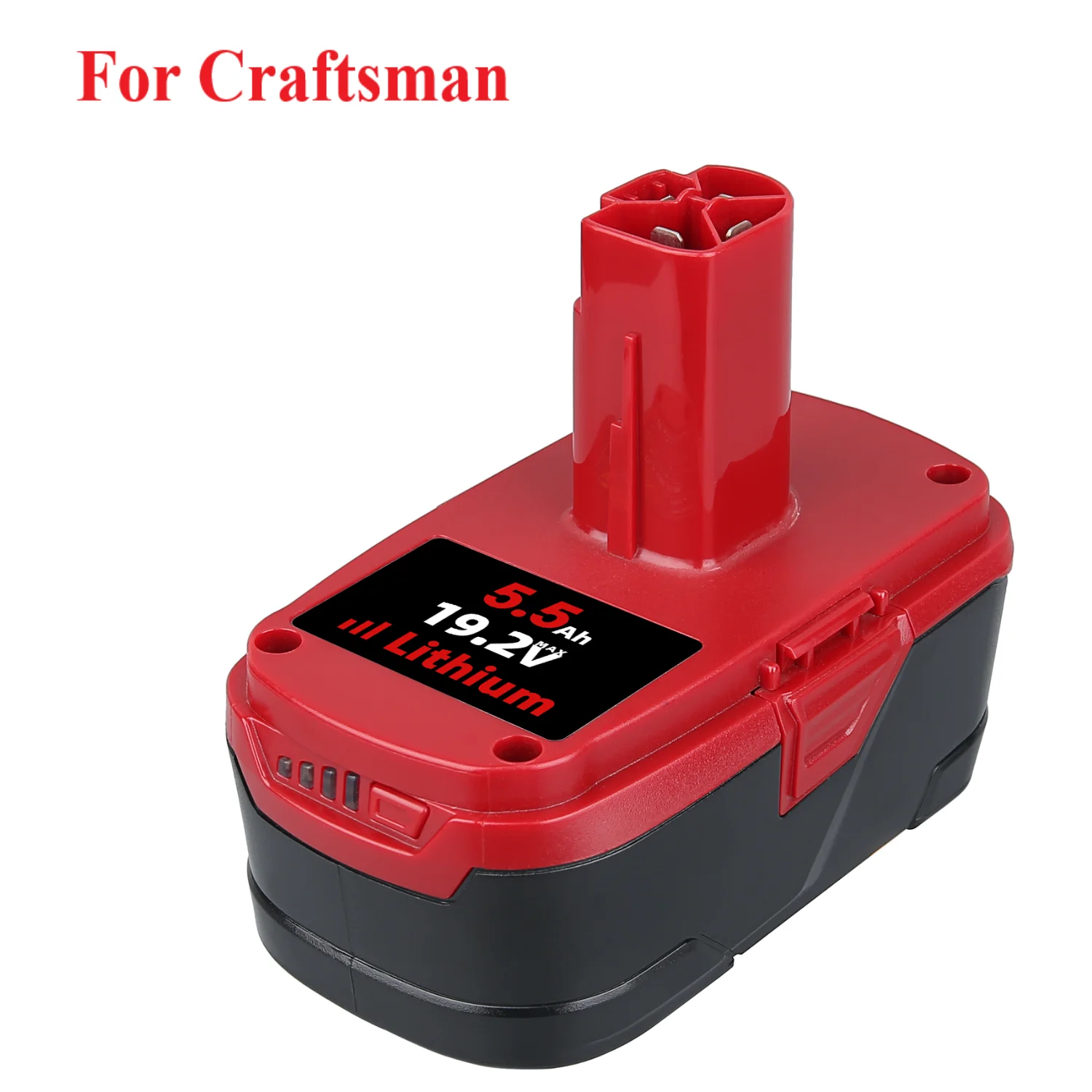 DASNITE for Craftsman C3 Battery 18V(19.2Vmax) 5500mAh li-ion Red&Black 130279005 PP2030 35702 1Pack
