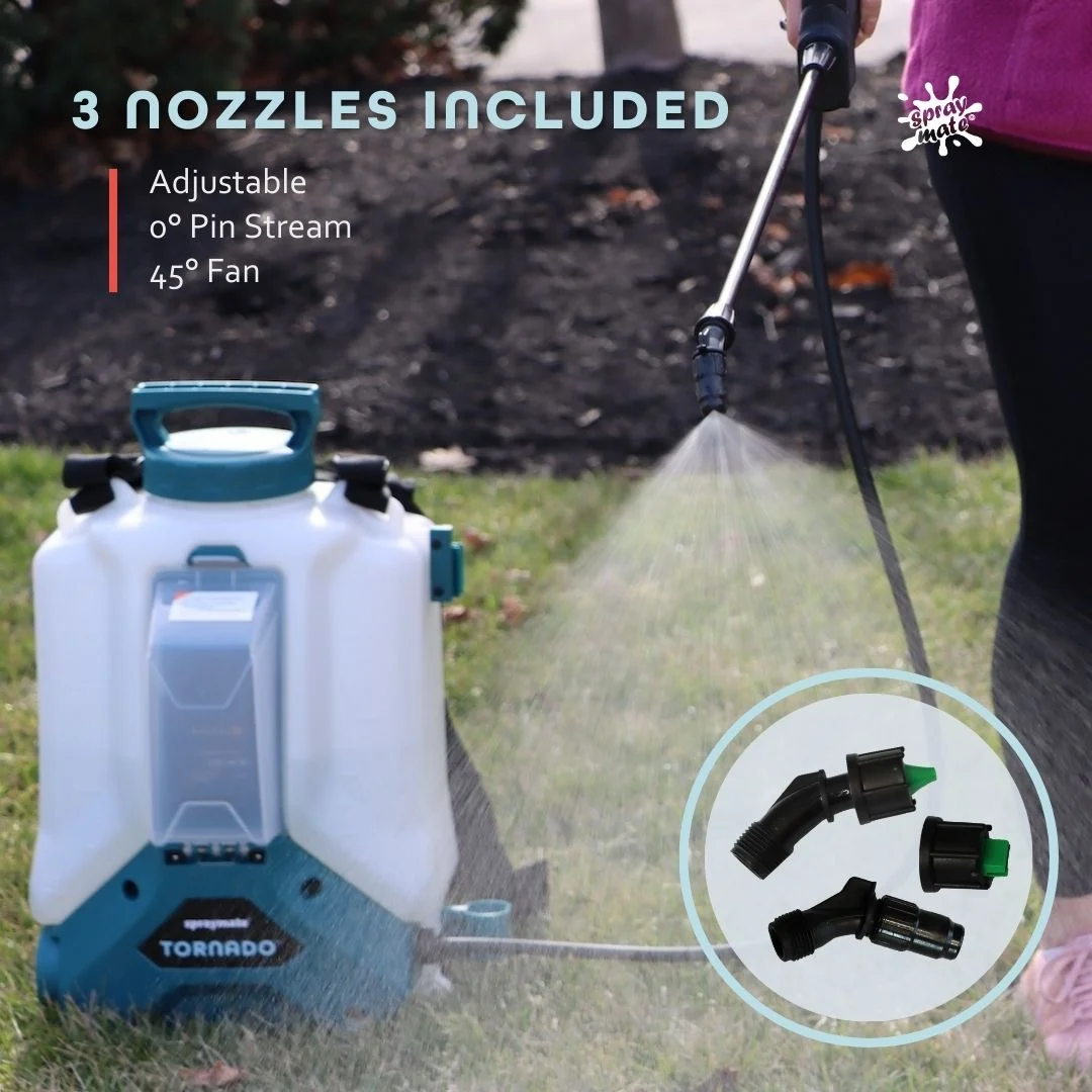 SprayMate Tornado Battery Powered Backpack Lawn & Garden Sprayer | 4-Gallon (Battery & Charger Included)