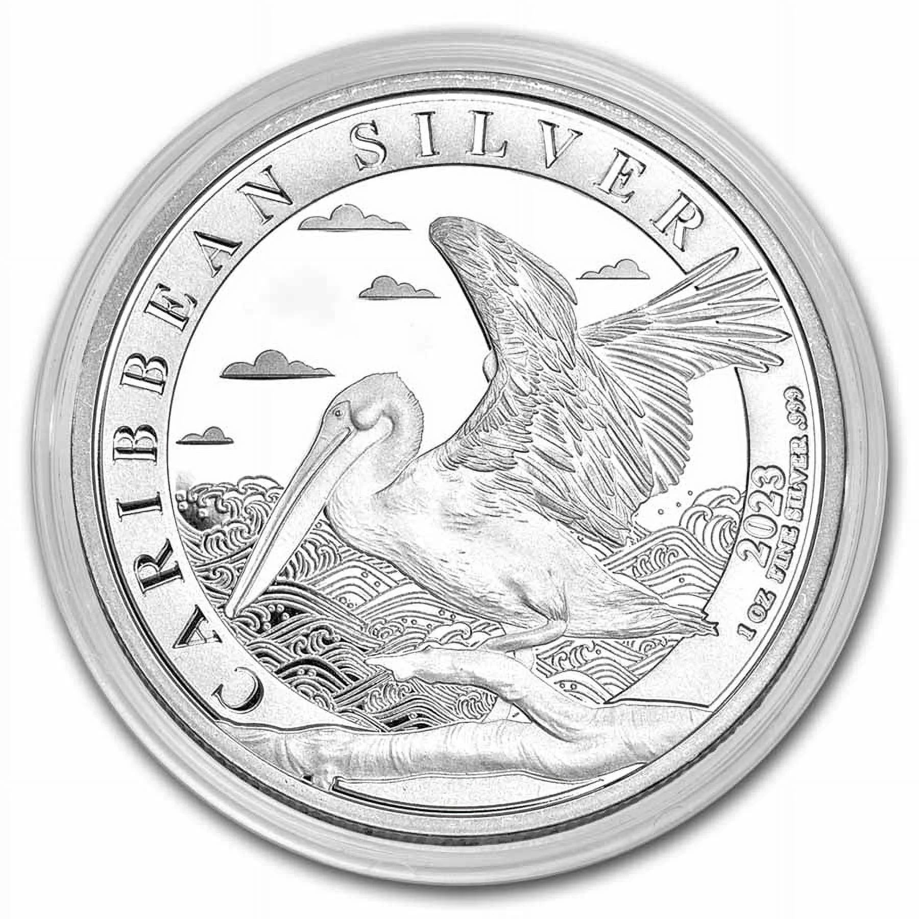 2023 Barbados 1 oz Silver Caribbean Pelican BU