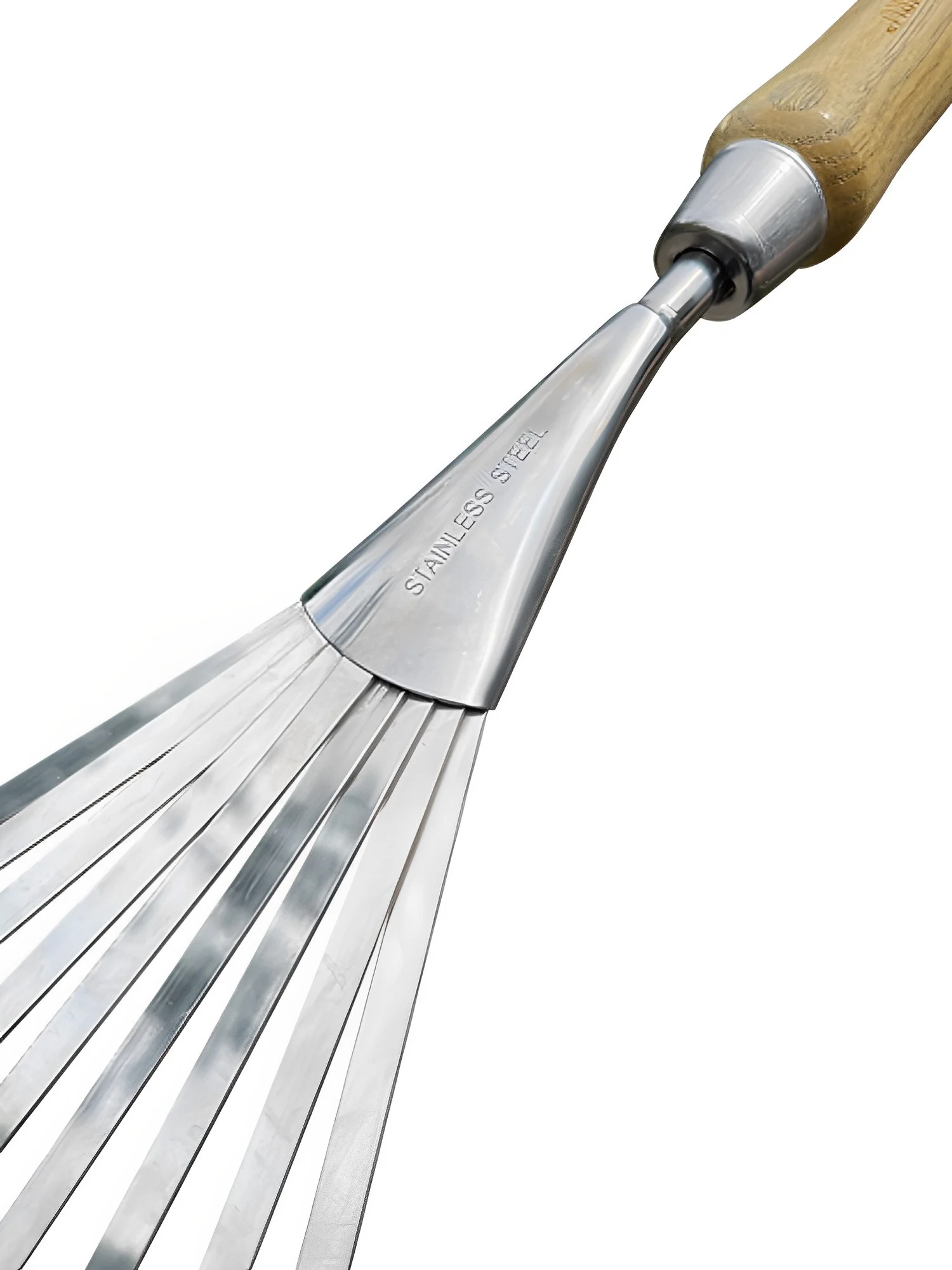 Garden Guru Stainless Steel Hand Rake Tiller with FSC Wood Ergonomic Handle, Great for Gardening, Cultivating, and More (4 Pack)