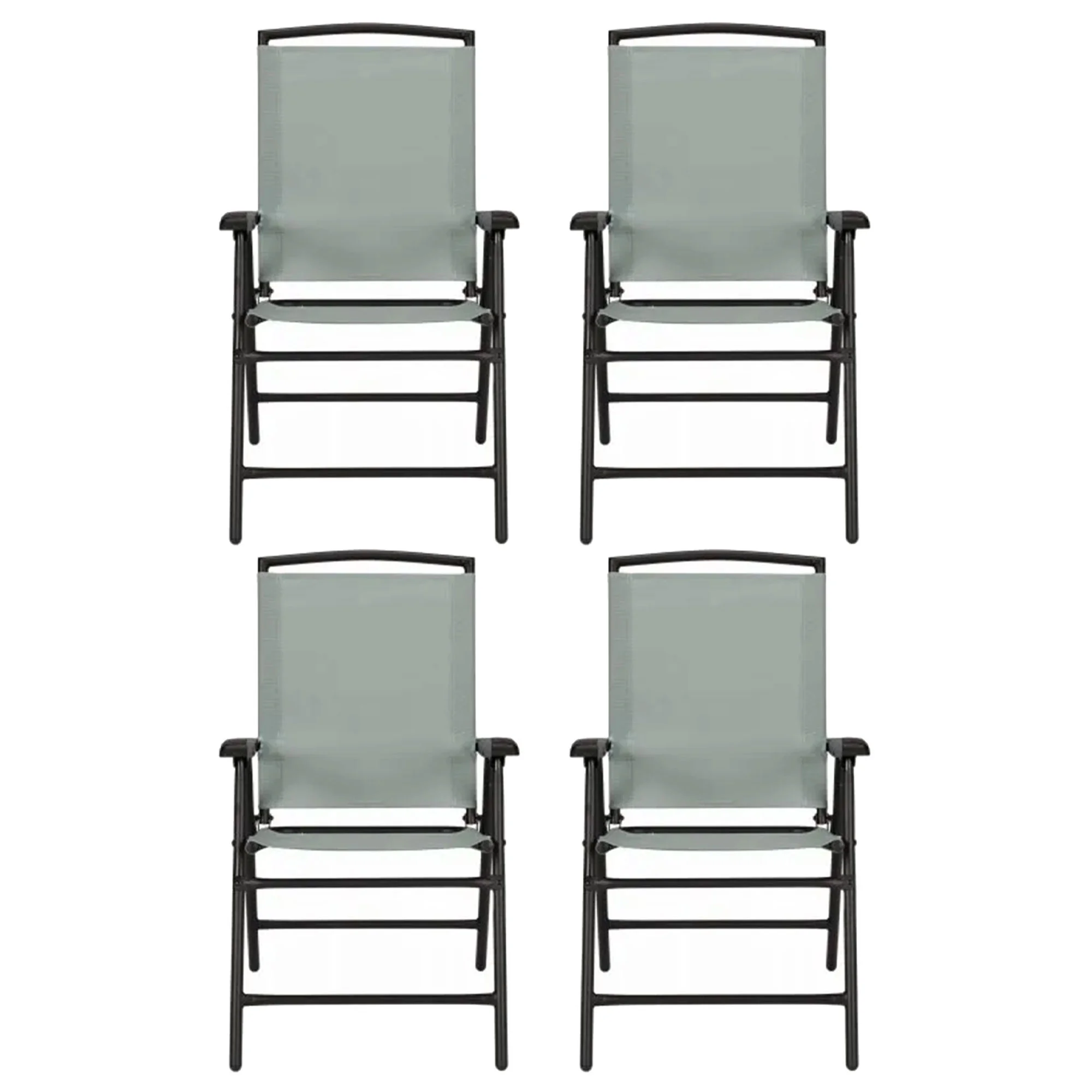 Four Seasons Courtyard Sunny Isles Outdoor Folding Chairs, 4 Pack, Green