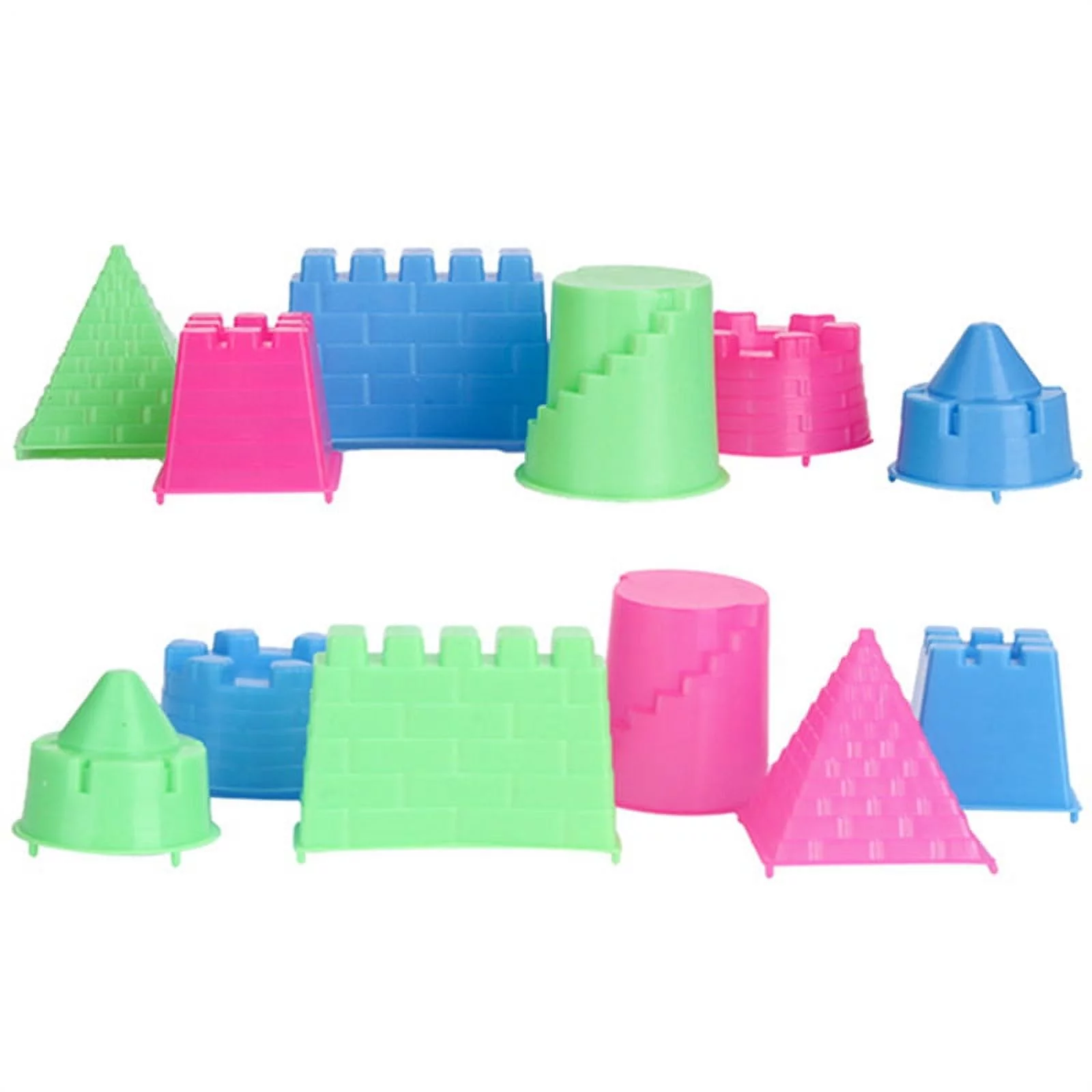 AkoaDa Hot 6 Pcs\set Model Kits Sand Clay Mold Kids Beach Pool Park  Castle Toy Set (Color Random) Hot(Castle mold)
