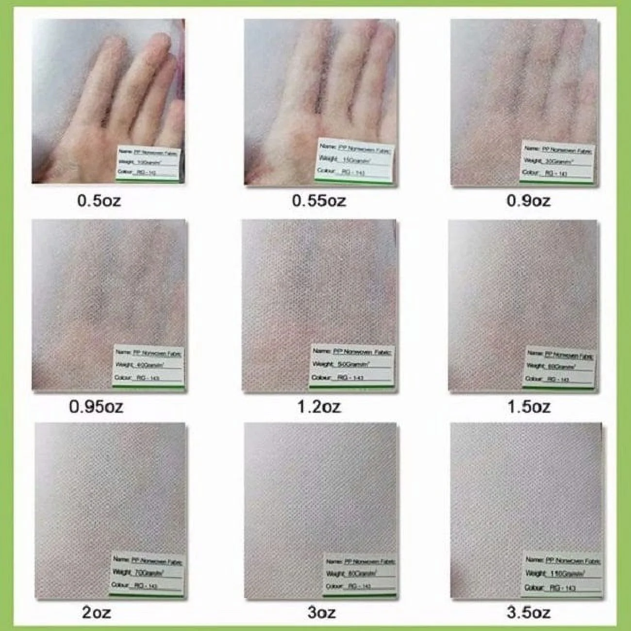 Agfabric  5x50ft Floating Row Cover Plant Protection,1.5oz,White