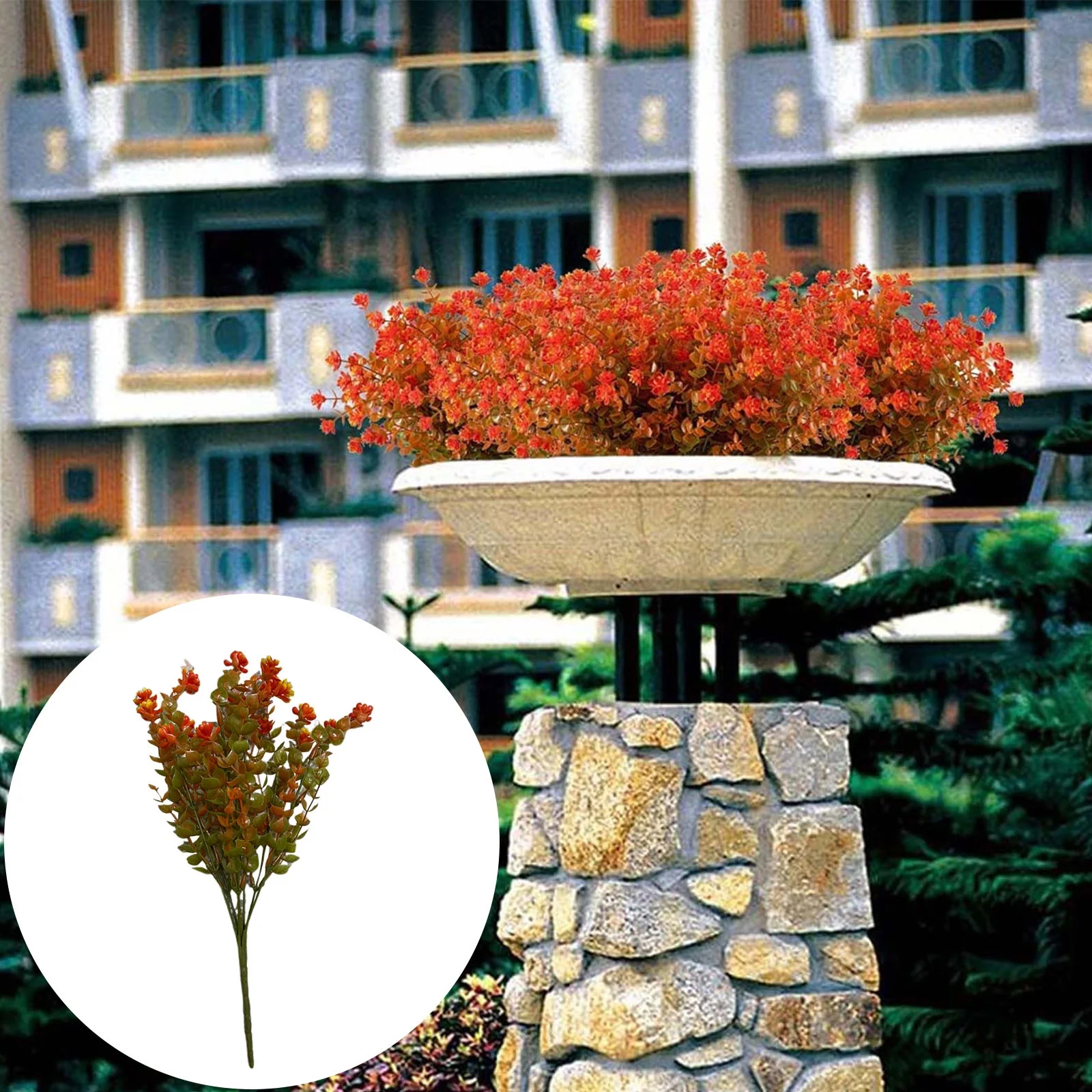 1PC Artificial Fall Flowers Outdoor Flowers Shrubs For Autumn Floral Arrangement Hanging Baskets Home Garden Decor Winter Arrangements Artificial Big Artificial Flowers Small Sunflowers