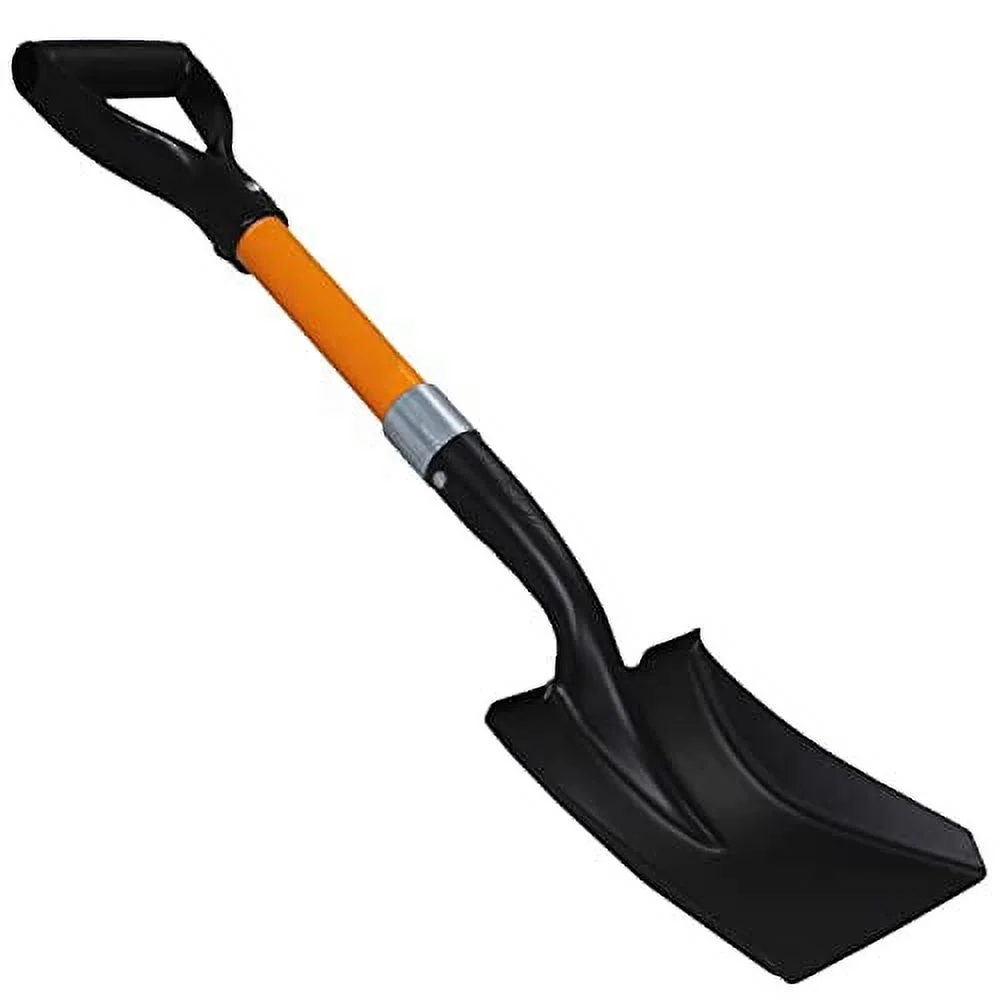 2 Various Assorted Round And Square Shovels (2 Pcs) – 27 Inches In Length With D-Cup Mini Handle Shovels, Sturdy Build And Easy To Use, Firm And Comfortable Durable Handle, Built To Last