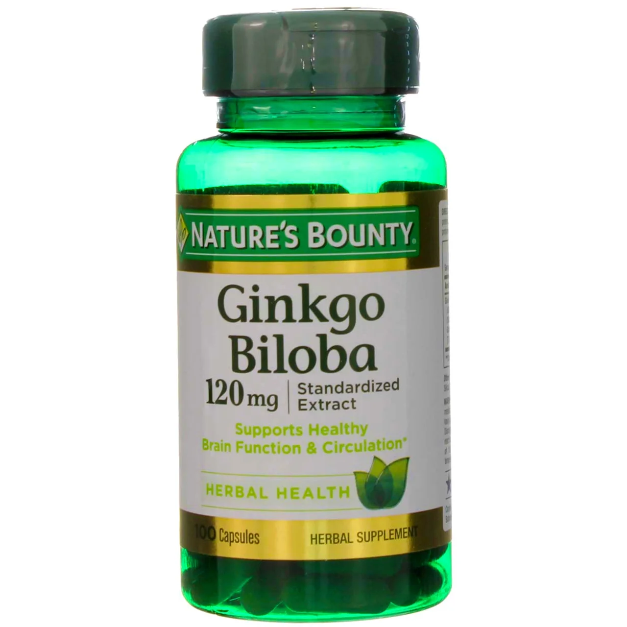 Nature's Bounty Ginkgo Biloba 120 mg 100 ea (Pack of 6)