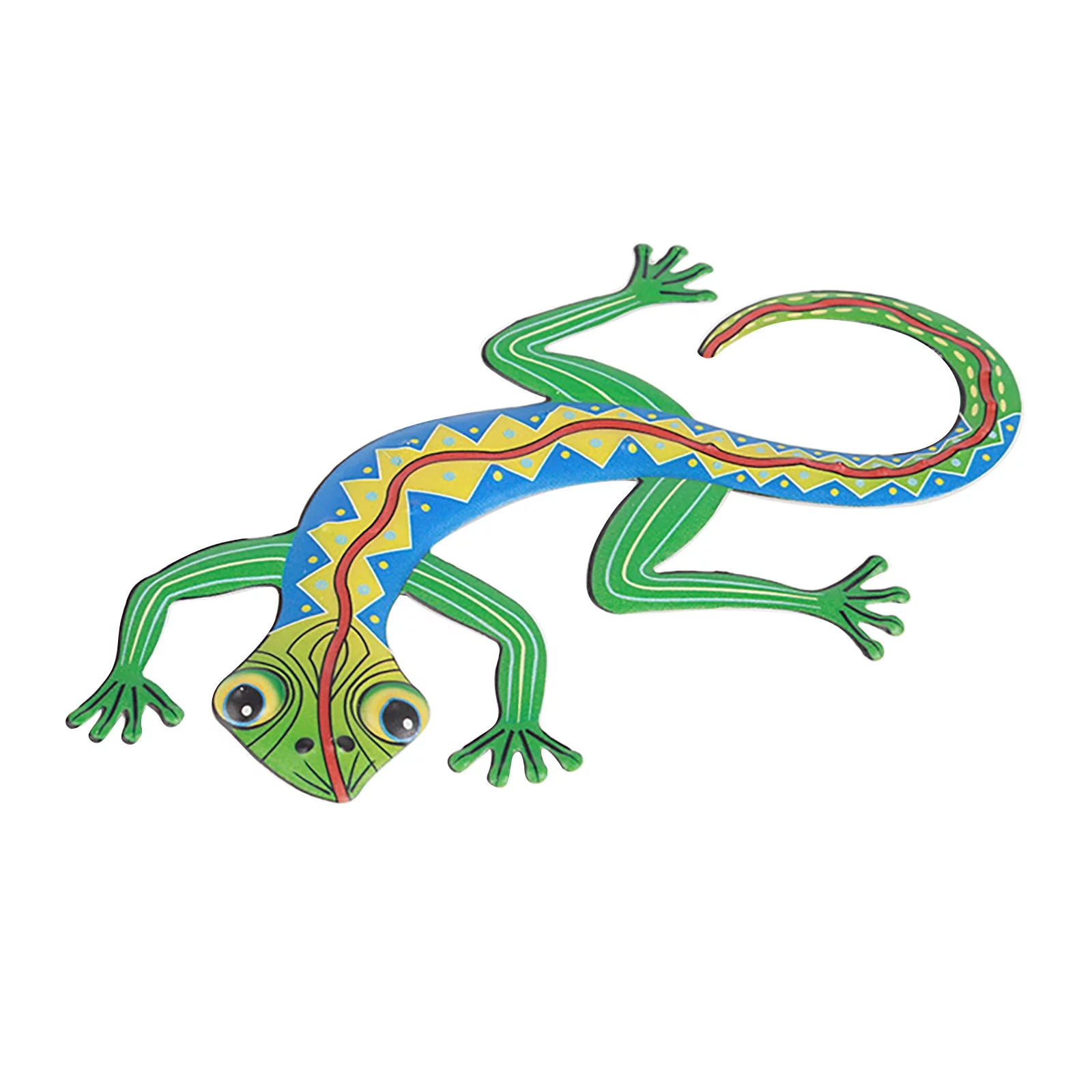 Pompotops Garden House Lizard Art Outdoor Garden Backyard Metal Animal Decoration Gift