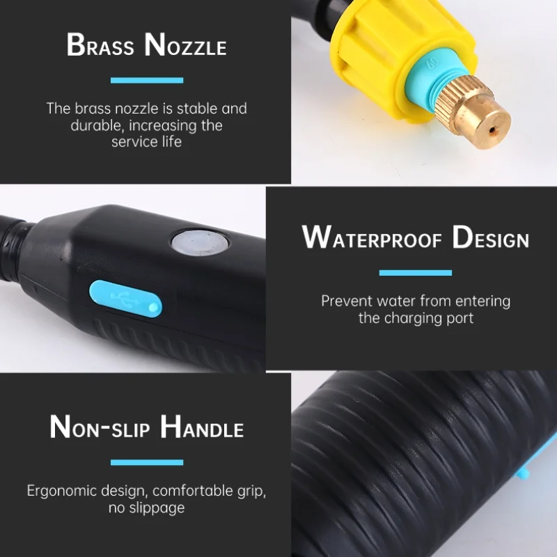 2022 Electric Spray Gun 3m Portable Automatic Electric Sprayer Garden Plant Mister Watering Spray Gun for Indoor Outdoor Plant