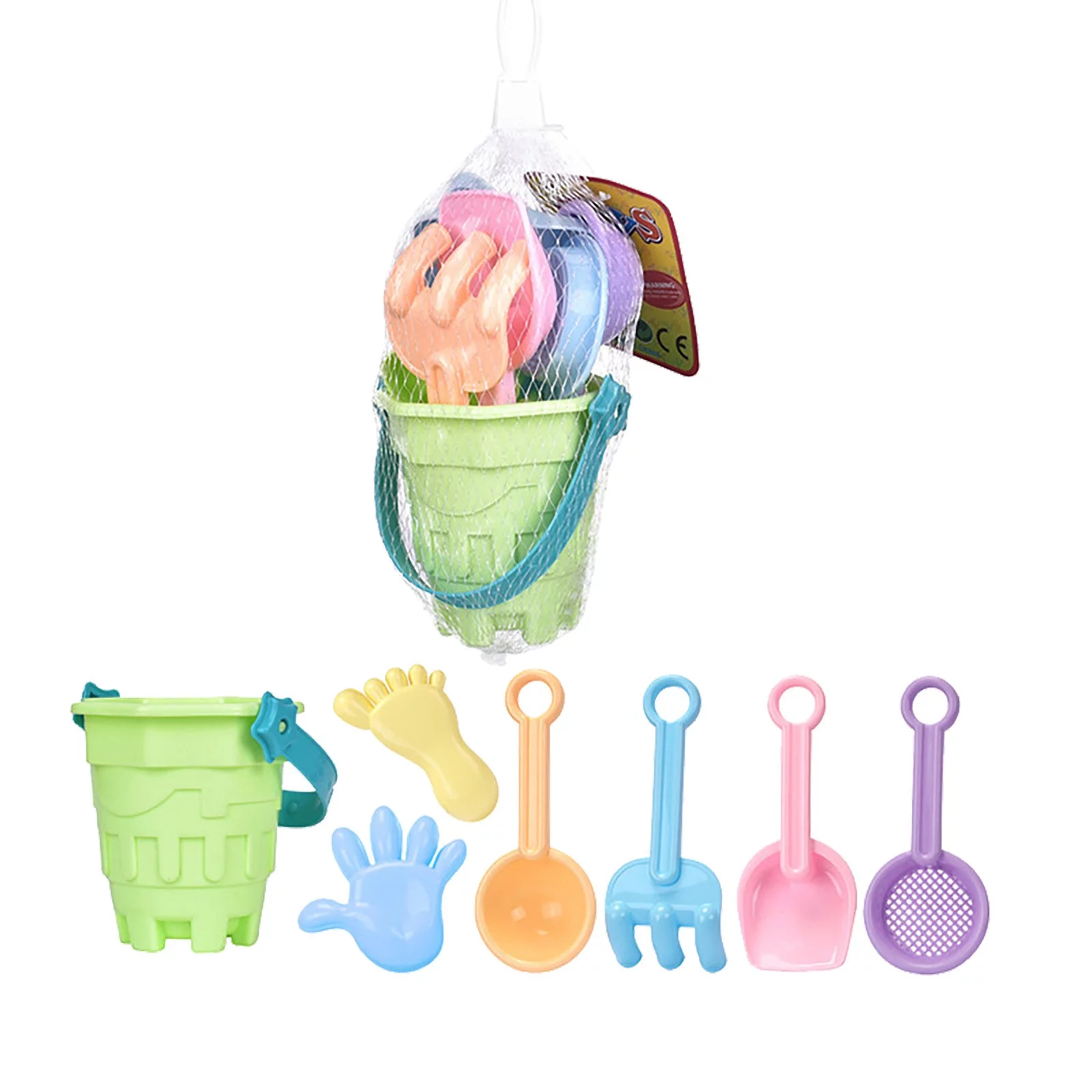 YHAIOGS Beach TOy Car Children's Beach Bucket Sand Playing TOols Shovel Outdoor Sand Digging Baby Water Playing Complete Set