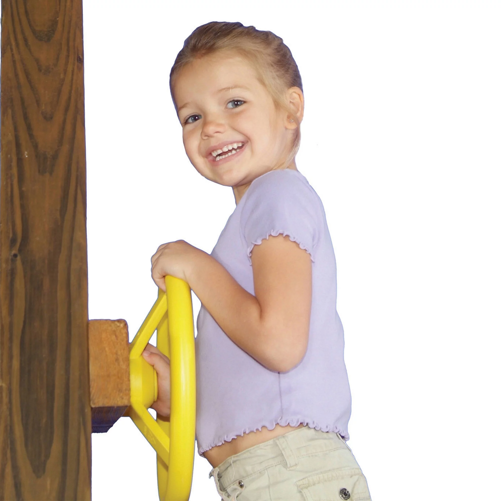 Swing-N-Slide Steering Wheel with Mounting Hardware - Yellow