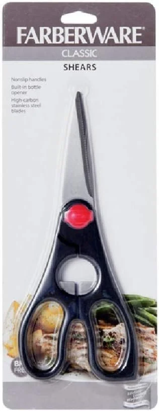 Farberware 5215769 Kitchen Shears, Carbon Steel, Black