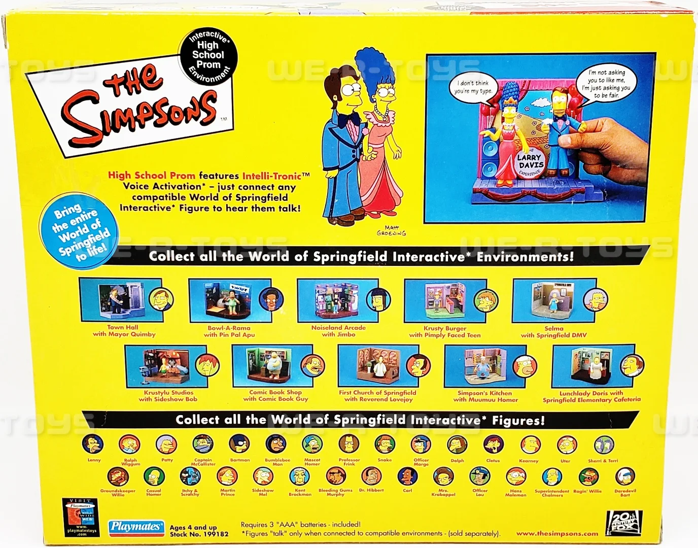 The Simpsons Exclusive Playset High School Prom with Homer and Marge