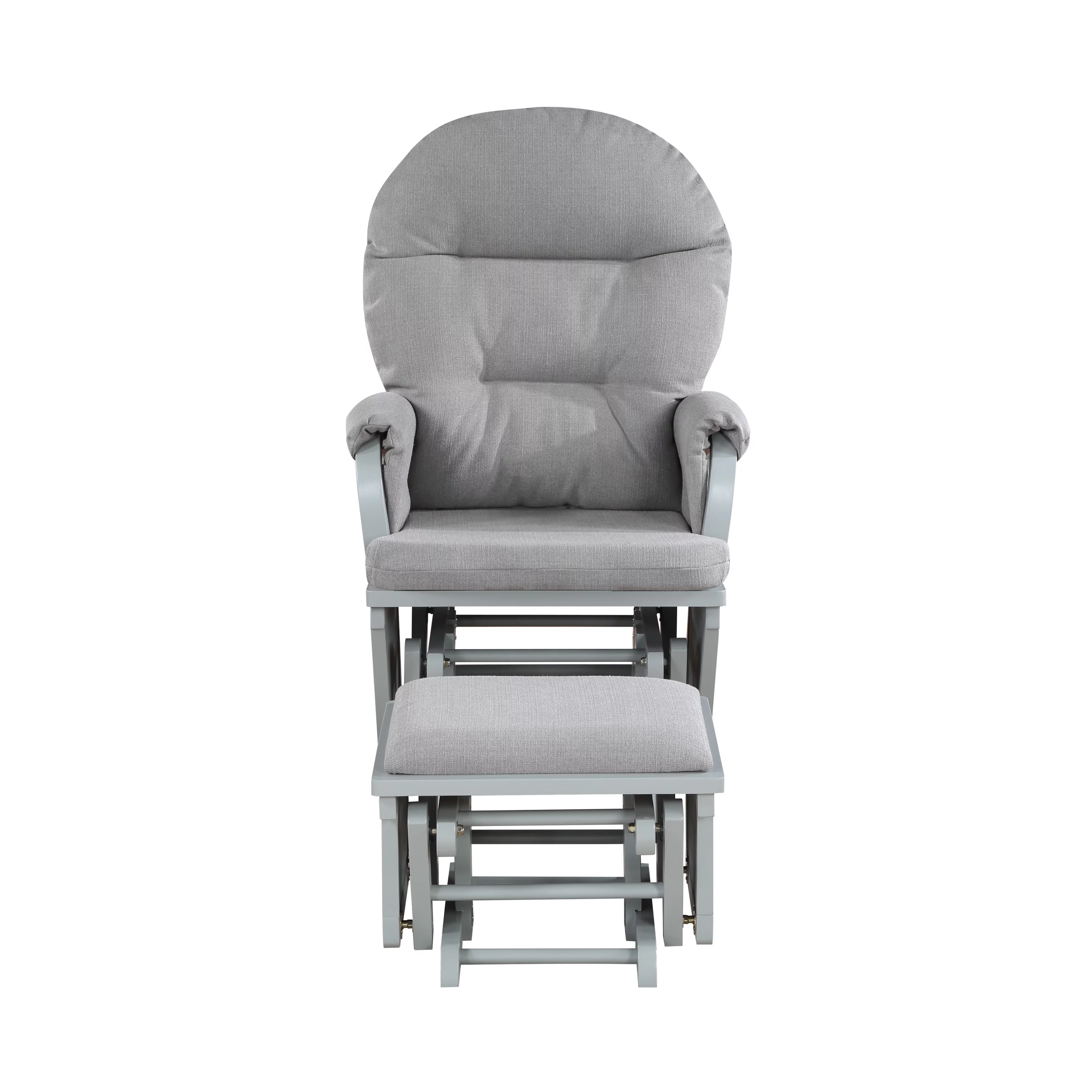 DeeHome Madison Glider & Ottoman Gray/Oyster