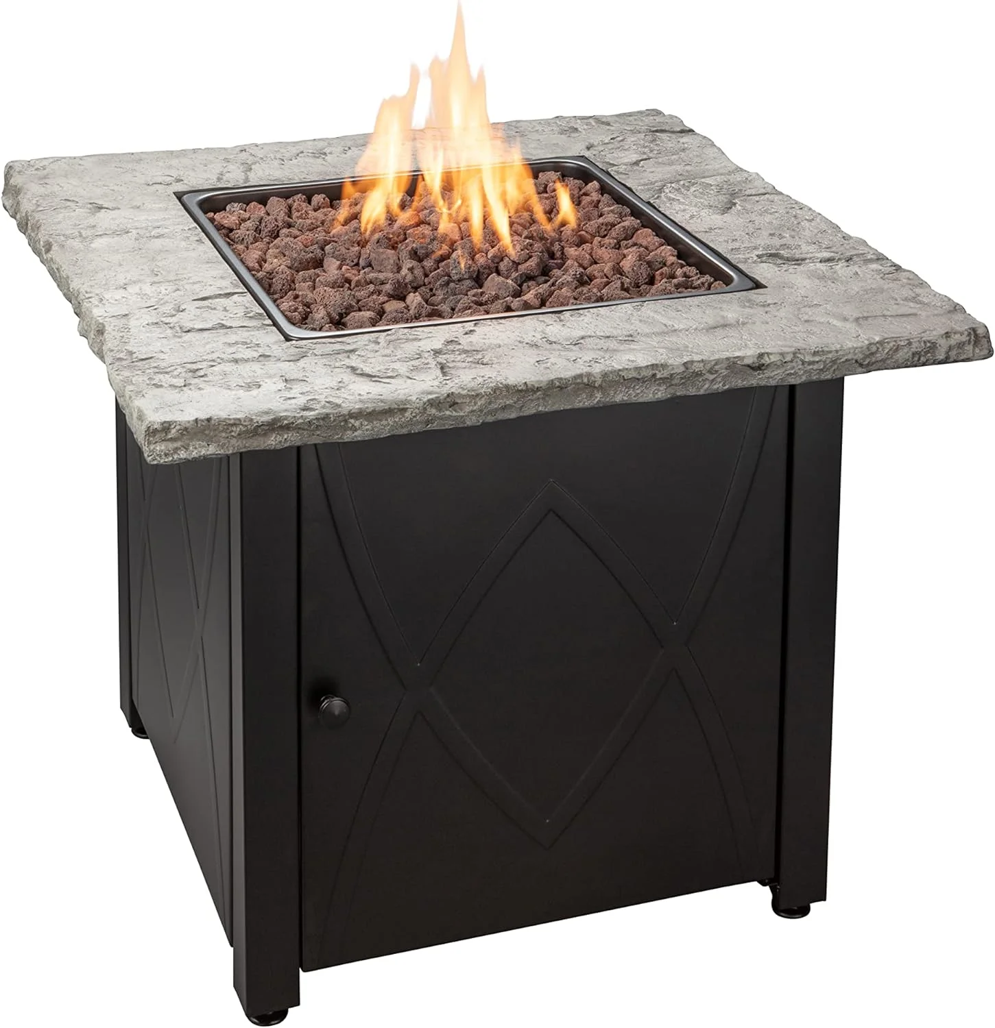 GAD1445DH Propane Gas Outdoor Fire Table, Brown