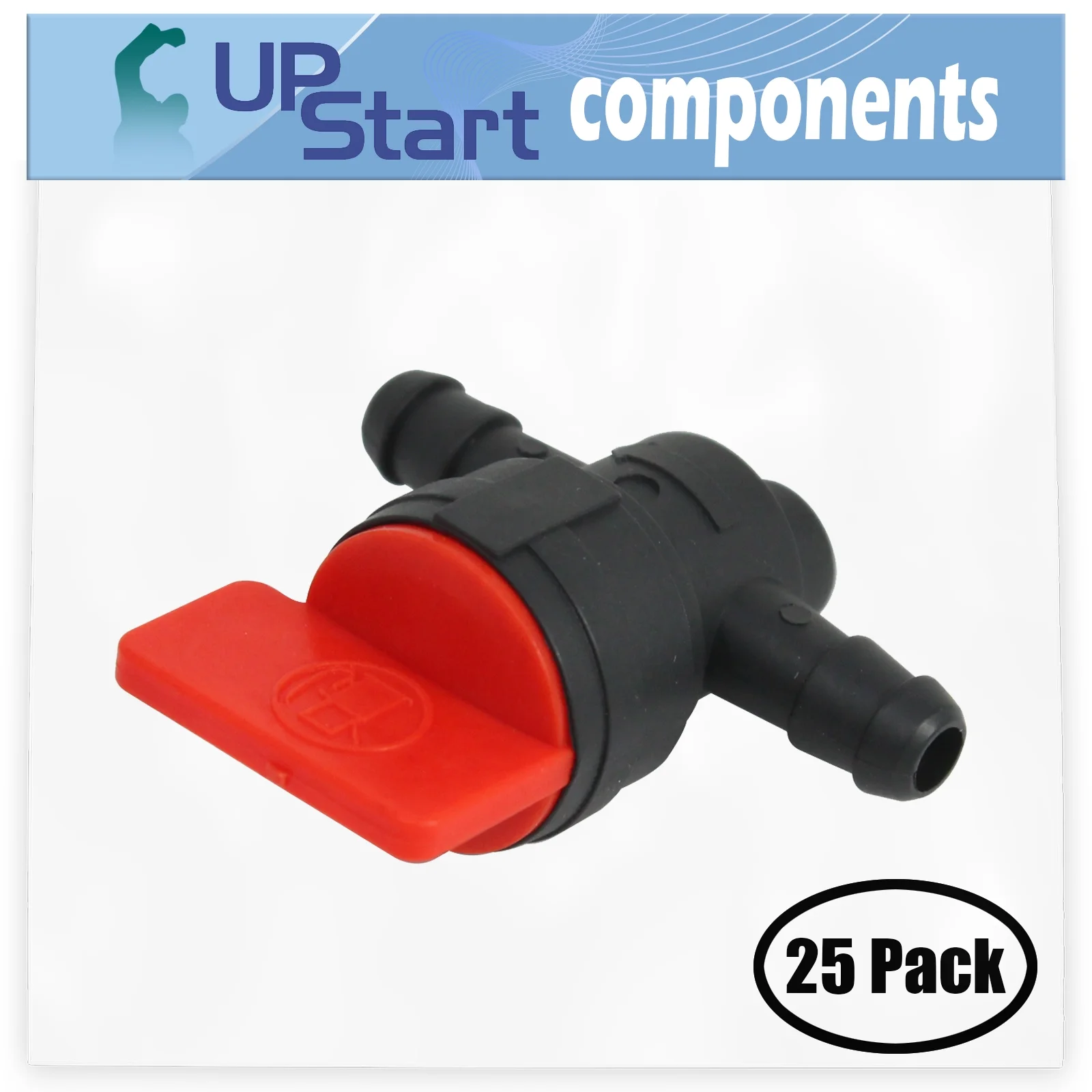 25-Pack 698183 Fuel Shut Off Valve Replacement for Toro 71253 (310000001-310999999)(2010) Lawn Tractor - Compatible with 494768 Fuel Cut Off Shut Off Valve