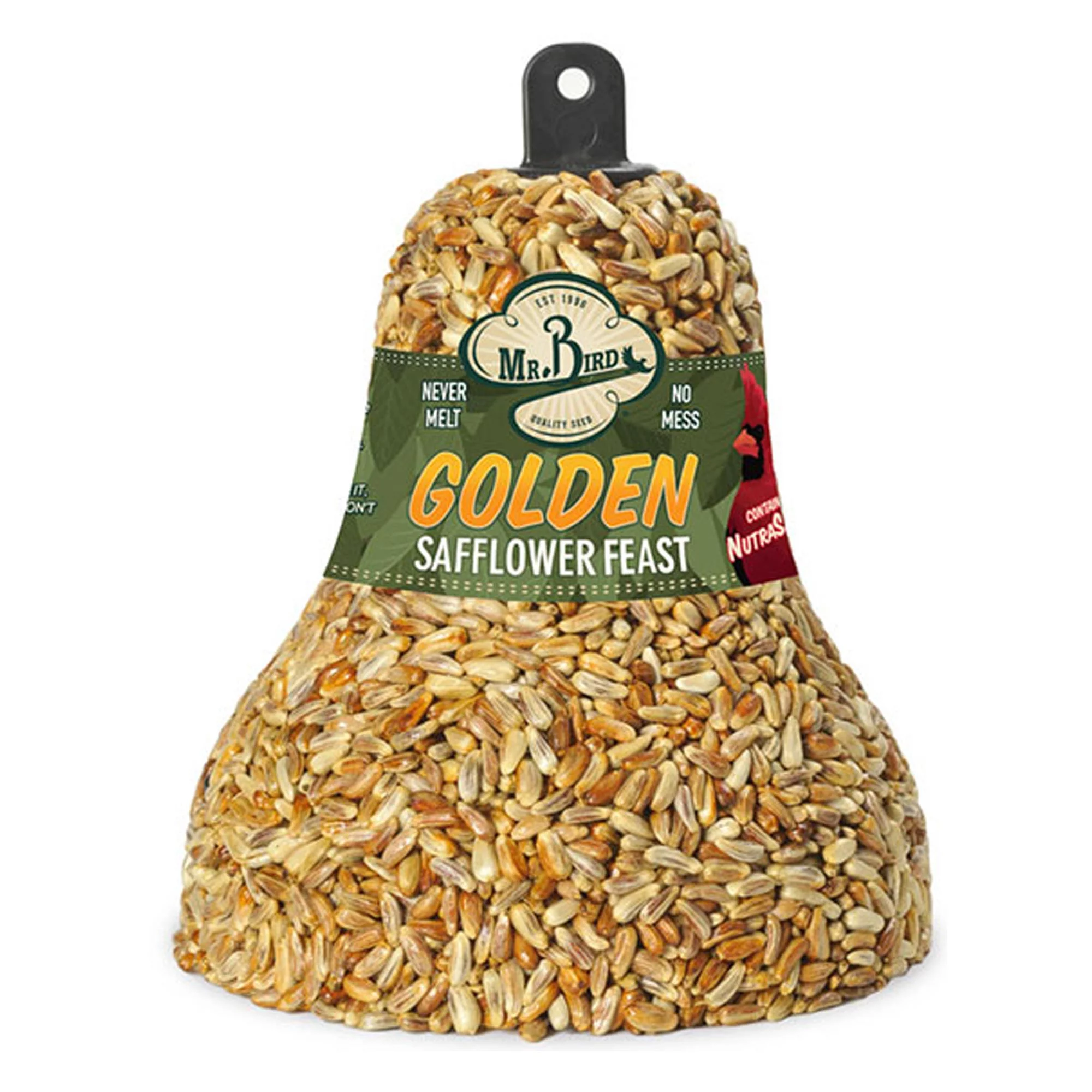 2-Pack Mr. Bird Golden Safflower Feast Wild Bird Seed Bell 10 oz.