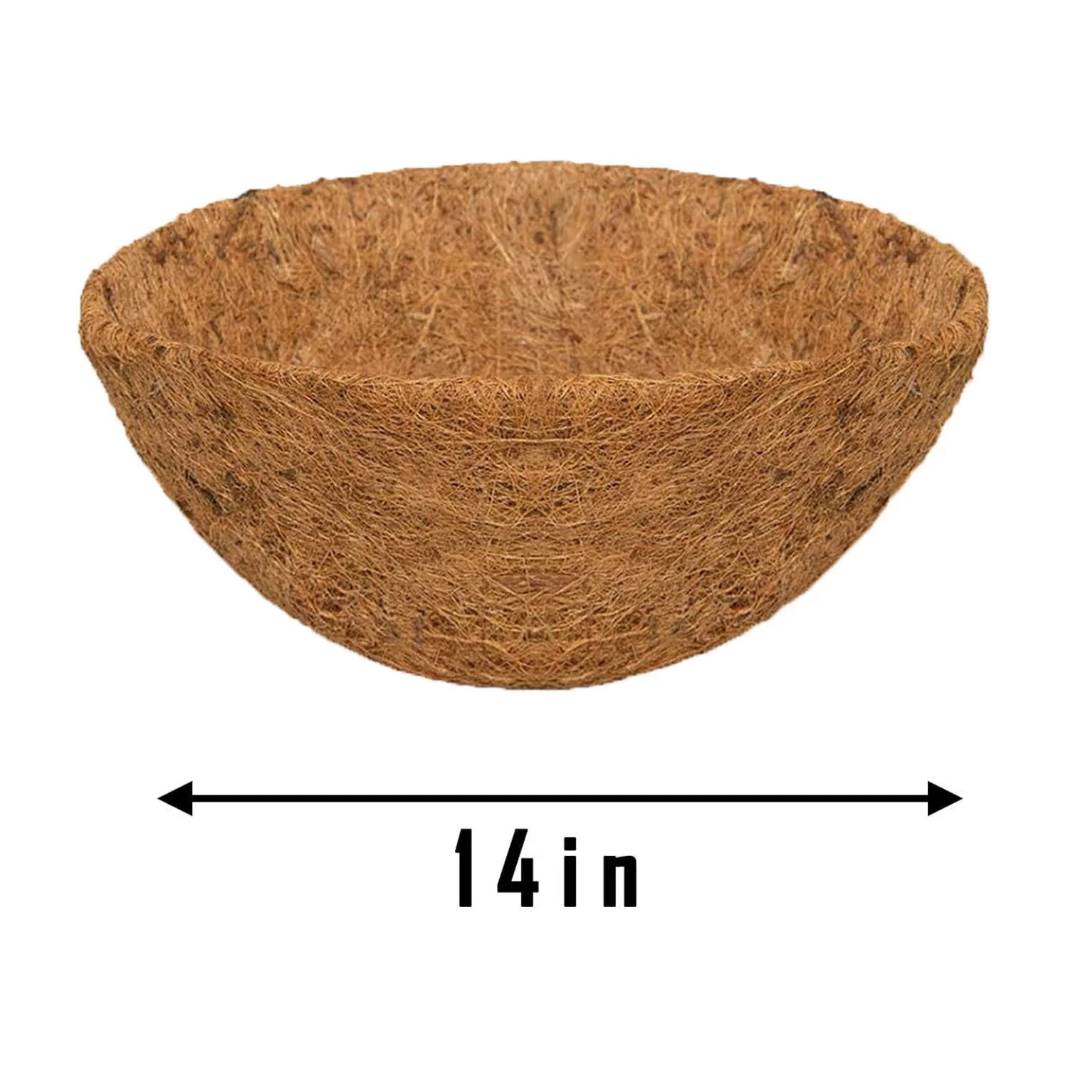 Vases Clearance（35cm）Hanging Basket Coconuts Fiber Planter Inserts Replacement Liner For Flower Pot