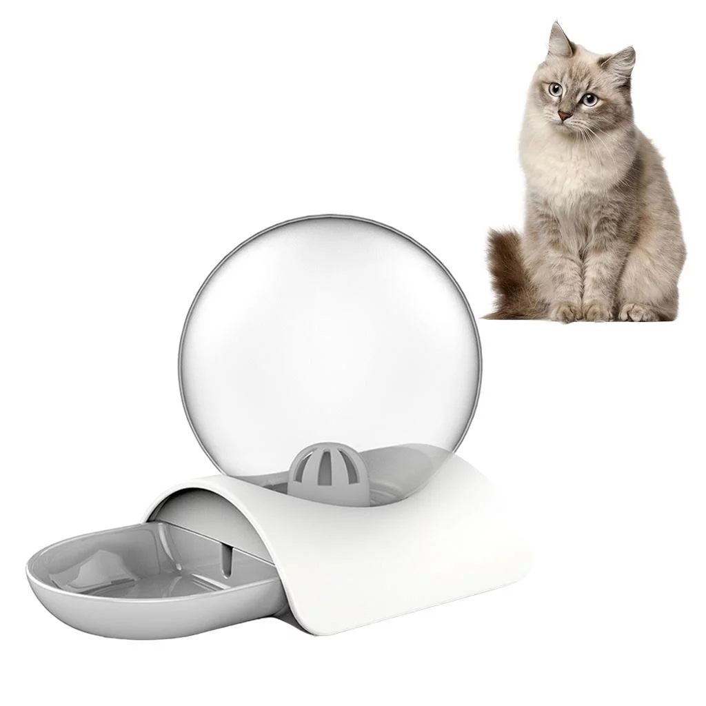 Cat Water Bowl Automatic Pet Drinking Bowl Water Feeder Auto Dispenser Station Water 2.8L acity Fountain Small dog Gray