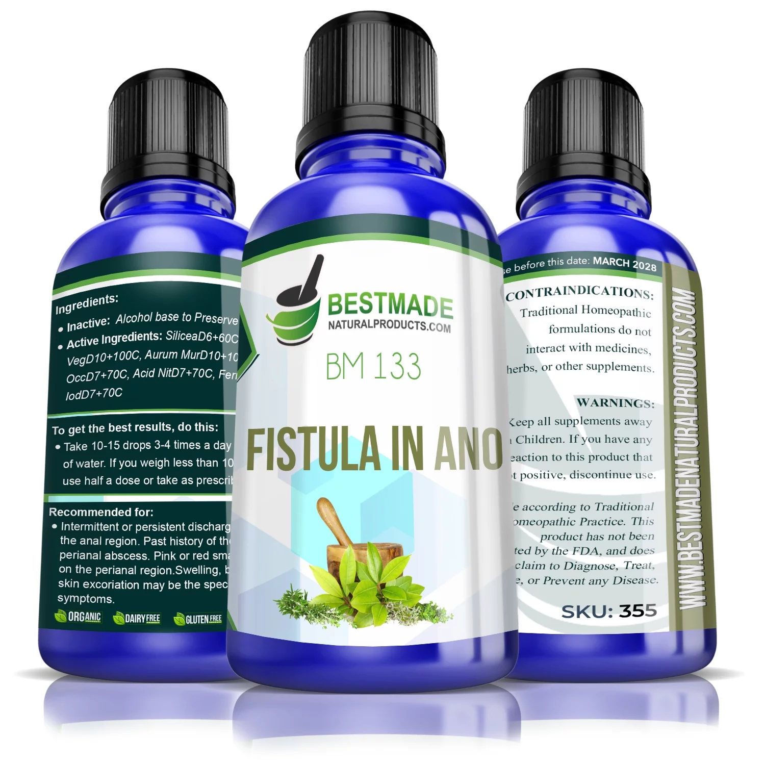 Fistula in Ano Treatment BM133 - Bestmade Natural Products