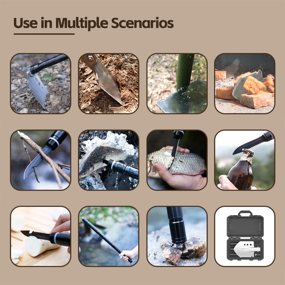 Lixada Folding Camping Shovel - Essential Gear for Survival and Exploration