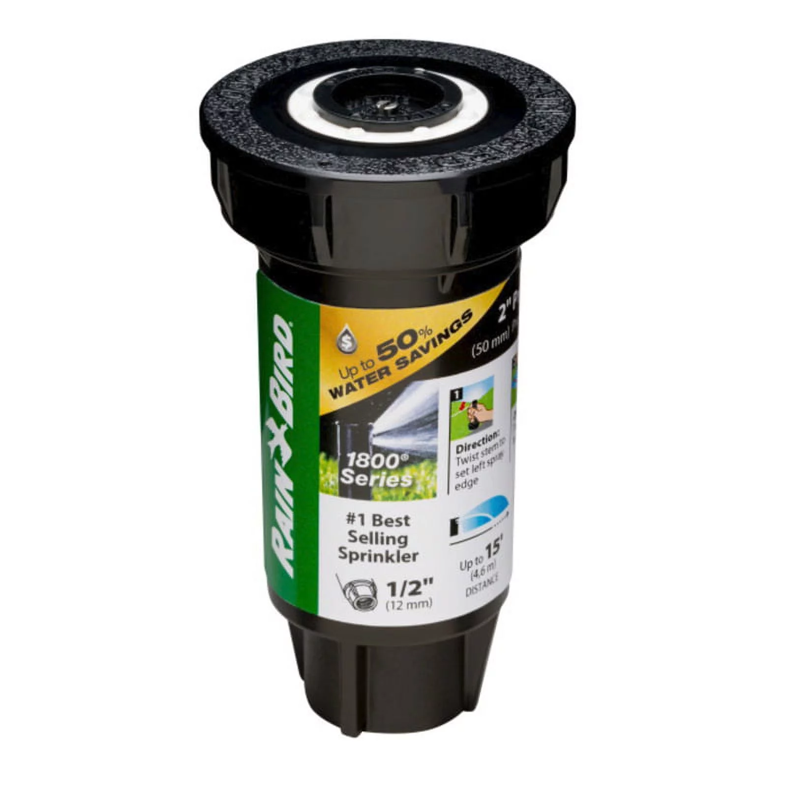 Rain Bird 1802QDSPRS Regulating Pop-Up Sprinkler, 1/2