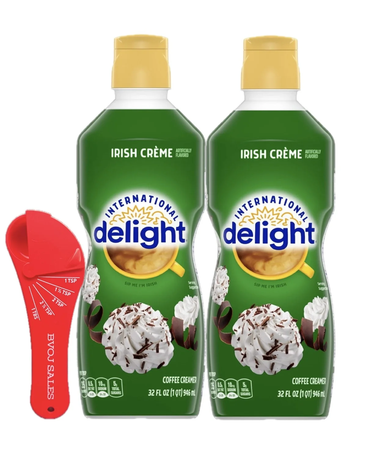 2 Pack: International Delight Irish Creme Coffee creamer 32oz
