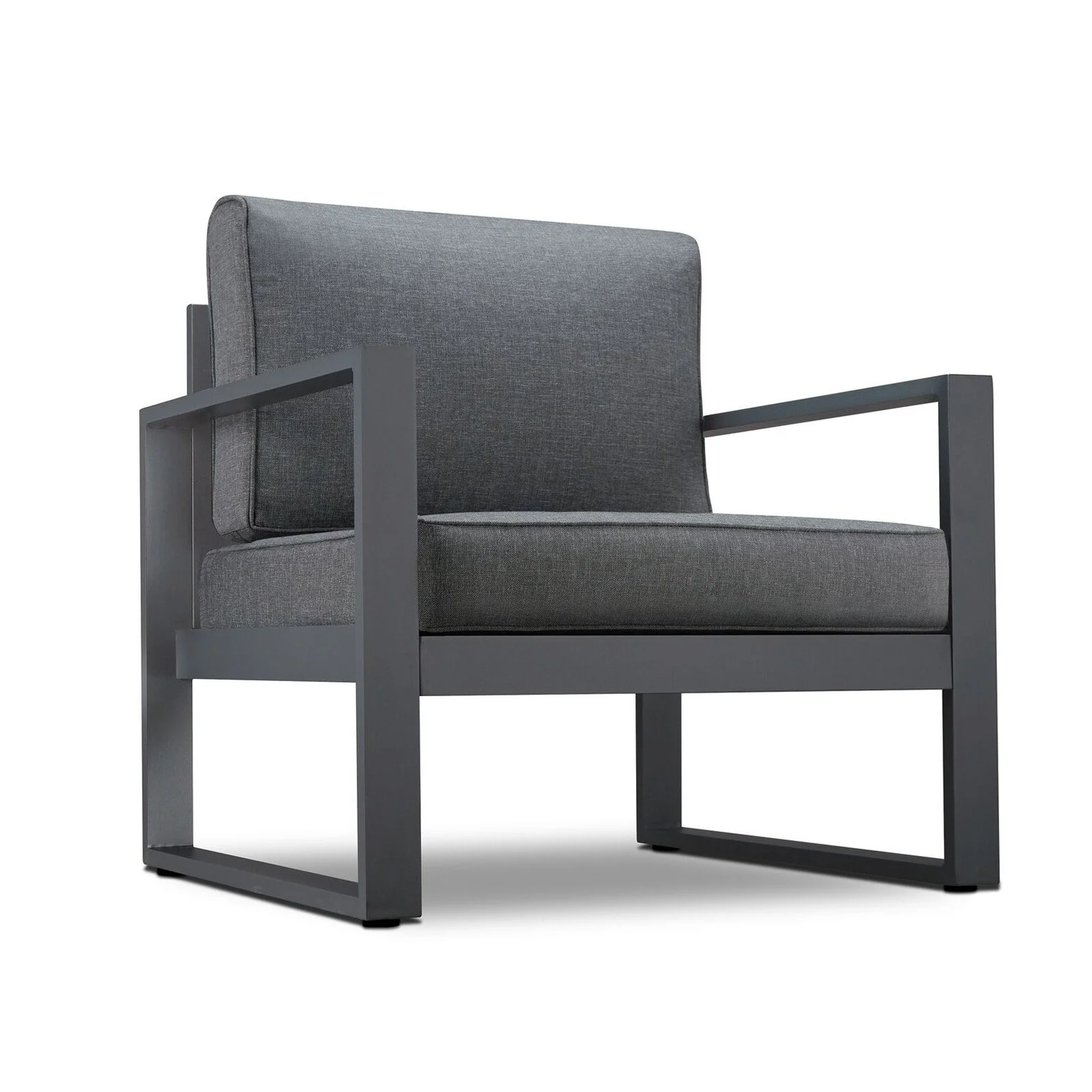 Real Flame Baltic Patio Chair in Gray and White (Set of 2)