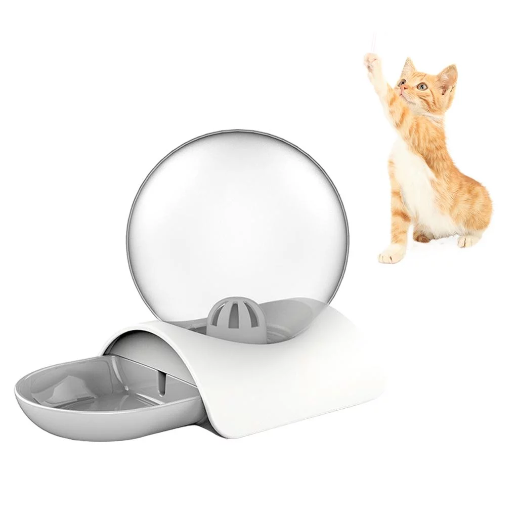 Cat Water Bowl Automatic Pet Drinking Bowl Water Feeder Auto Dispenser Station Water 2.8L acity Fountain Small dog Gray