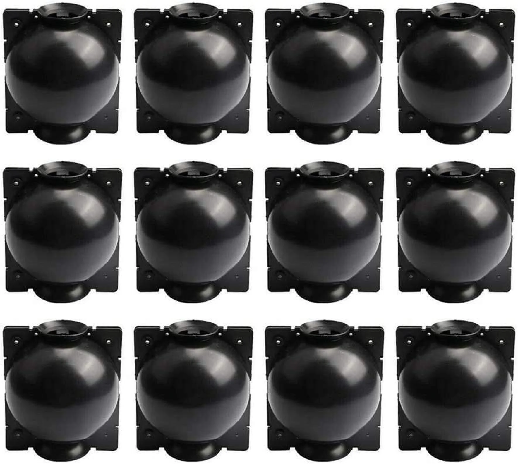 Nvzi 12 Pack Reusable Plant Root Growing Box High Pressure Root Booster Propagation Ball for Fast Growth Reproduction Pod (M, Black)