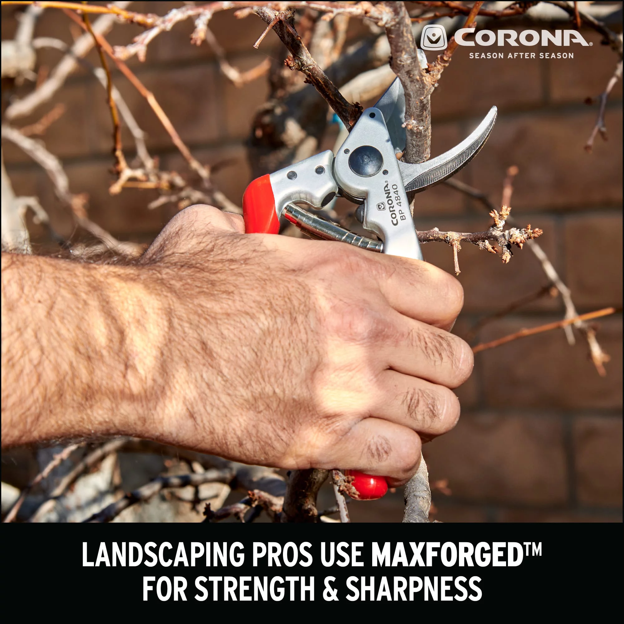 Corona ALUMINUM Bypass Pruner - 1 Inch, Rolling Handle