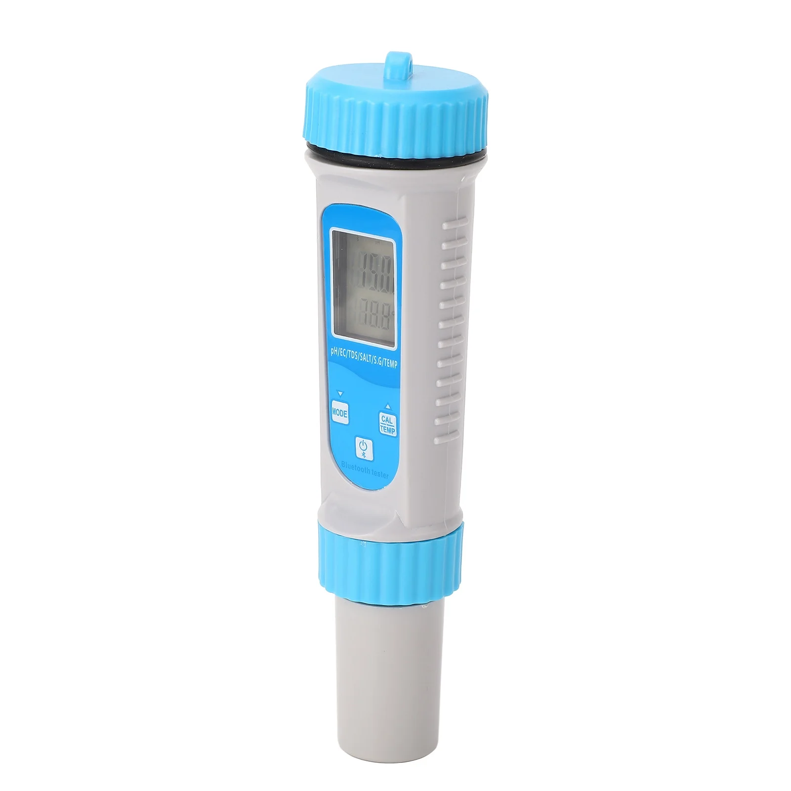 Uadme Digital Tester Pen, Smart Water Quality Tester, Multifunctional Bluetooth PH EC TDS SALT SG TEMP Test Meter