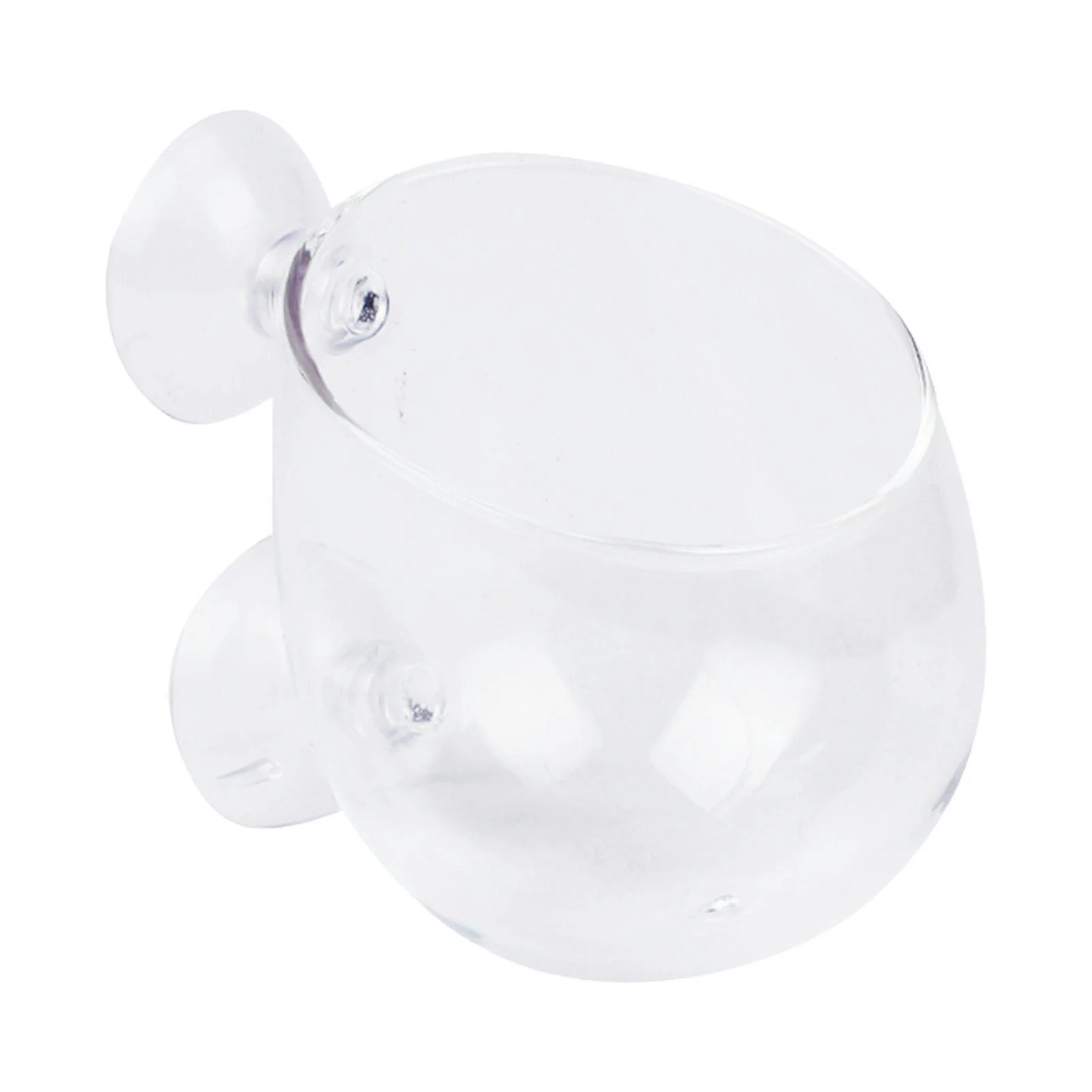 oshhnii Aquarium Plant Cup with Suction Cups Container Clear Tiny Plants Cultivation Pot