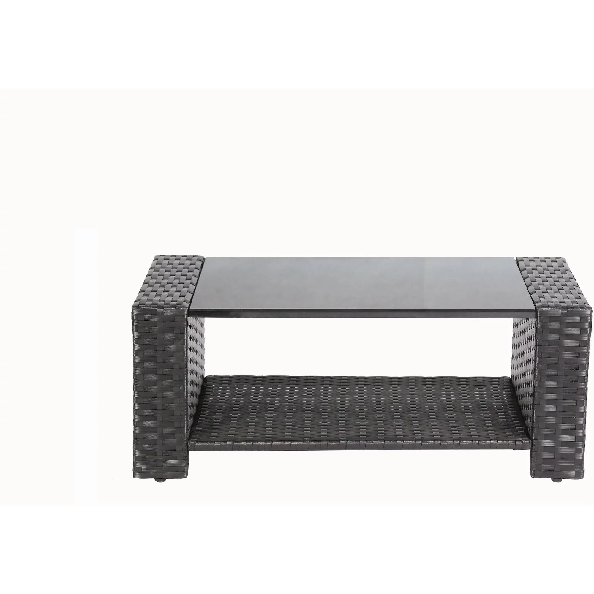 Baner Garden Complete Patio 4 Piece Rattan Wicker Conversation Set