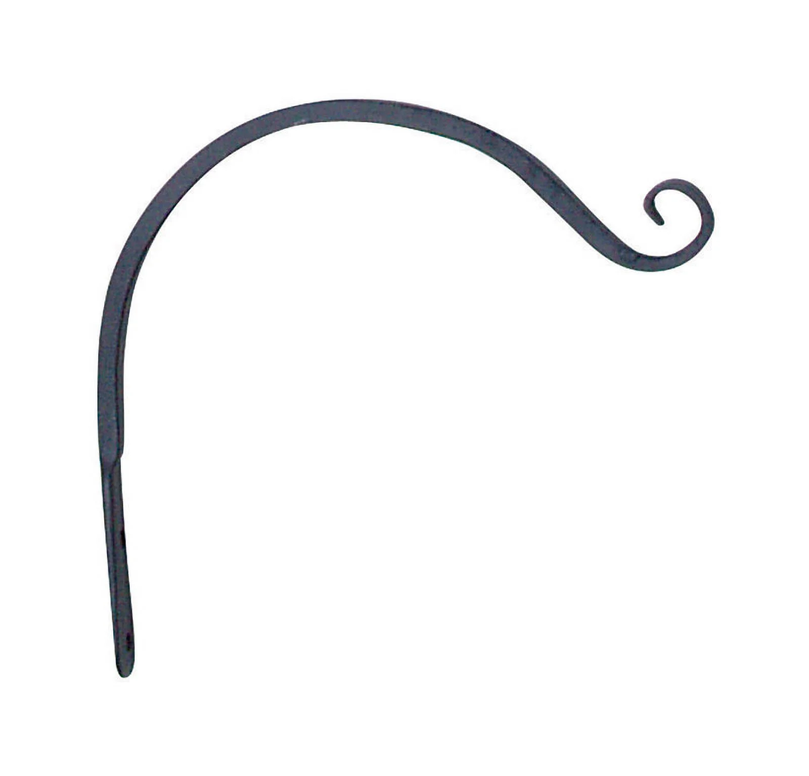 1 Pc, Panacea Black Wrought Iron 8-1/4 In. H Curved Forged Plant Hook 1 Pk