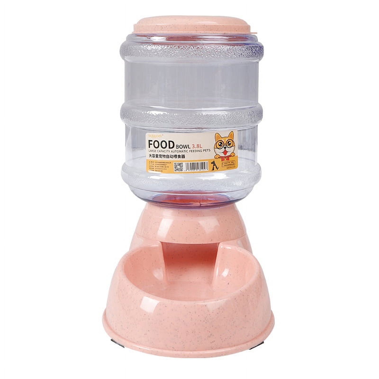 3.8L Gravity Pet Water Dispenser Cat Automatic Feeder Plastic Dog Bottle Water Fountain Food Water Dispenser Cats Feeding Bowl