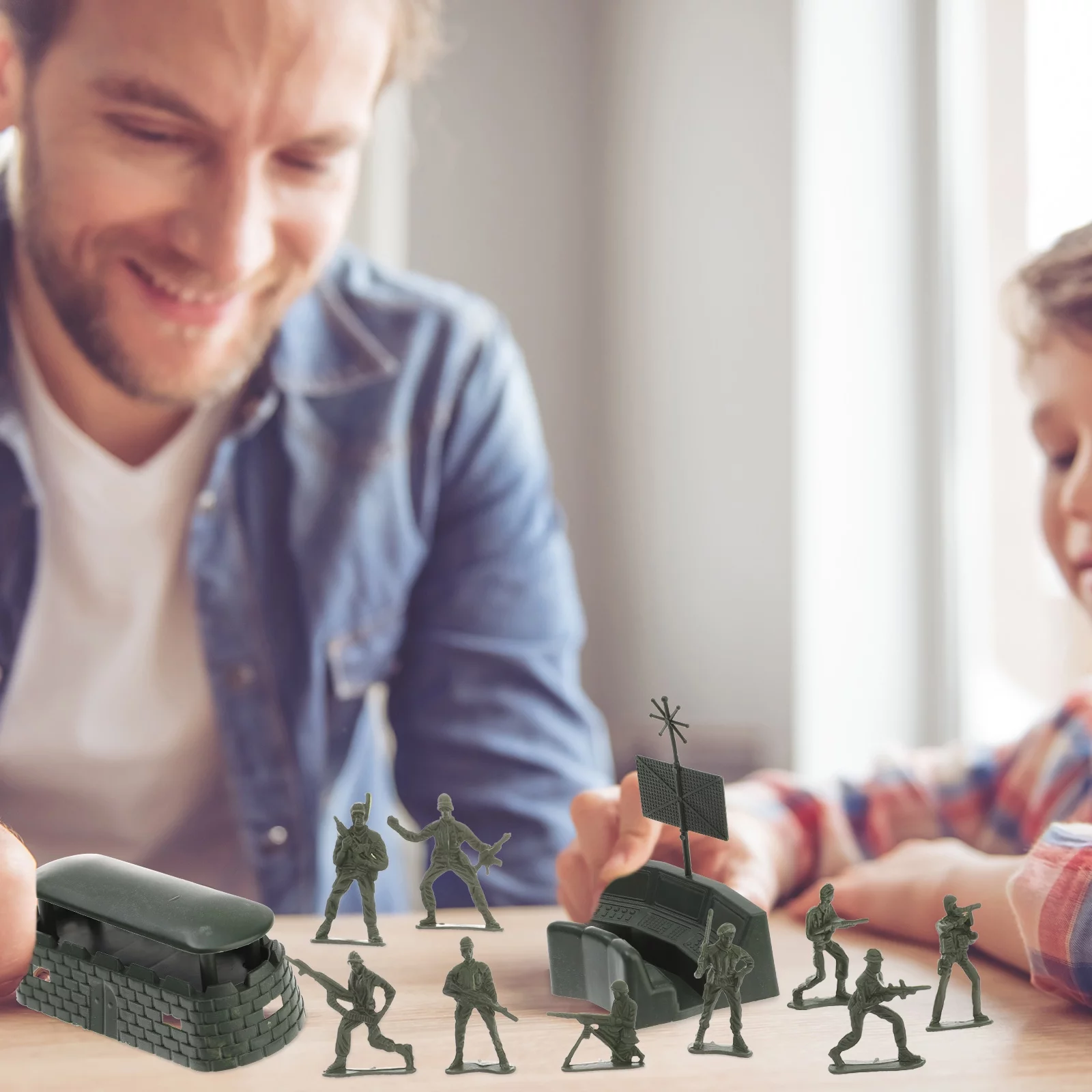 Qumonin Men Action Figures Playset Battle Group Soldier Model 56pcs