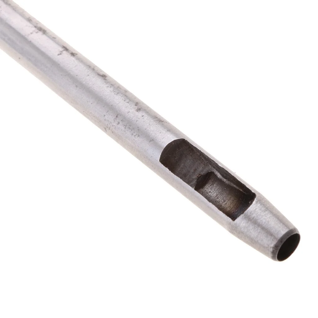 simhoa 4xSteel Round Hollow Punch Hand Tools Hole Punching Leather Gasket 6mm 4 Pcs