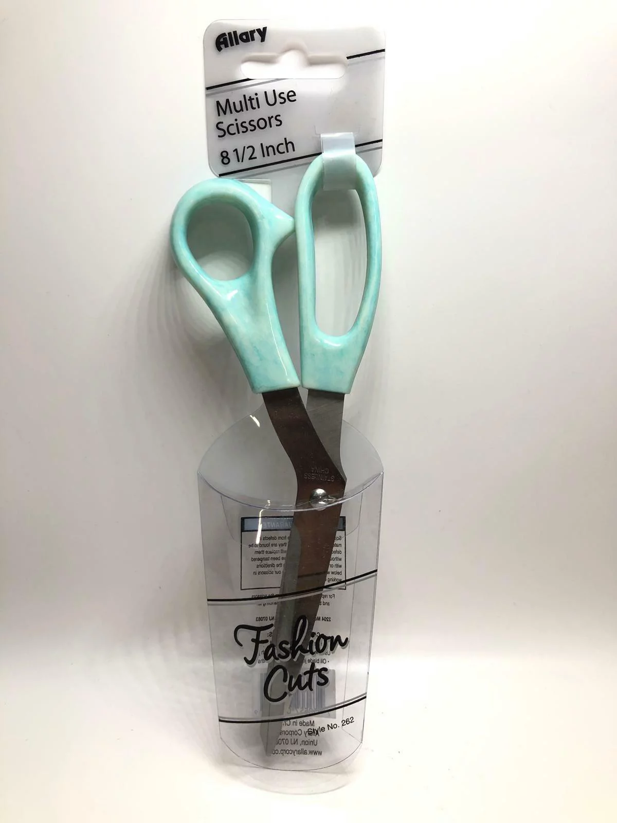 Allary Fashion Cuts 8.5 Inch Multi Use Scissors, Teal