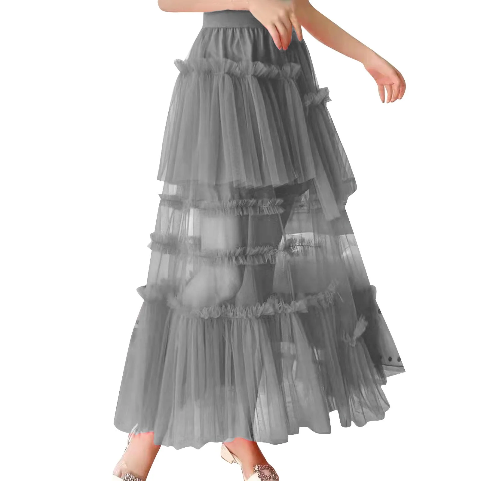 Autumn Cargo Skirt 2023 Women'S Long Maillard Fall Skirt Elegant High Waist Party Wedding Flared A Line Midi Skirts Skirt Sets Women 2 Piece Outfits Summer