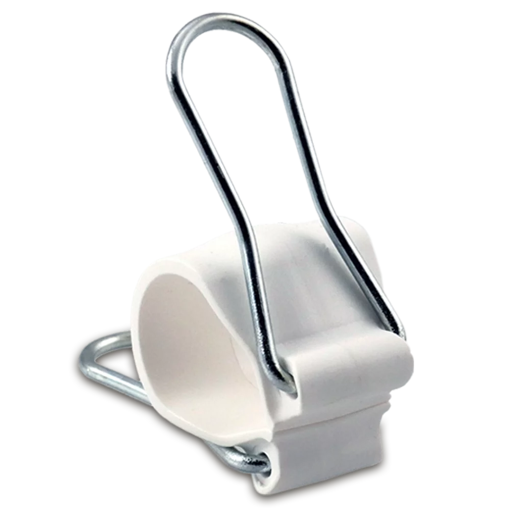 GadgetKlip Garden Clips: Re-usable, simple to use plant accessory for indoor/outdoor use with plants, garden tools, hoops, trellis and plant cages - 20 Pack Small White