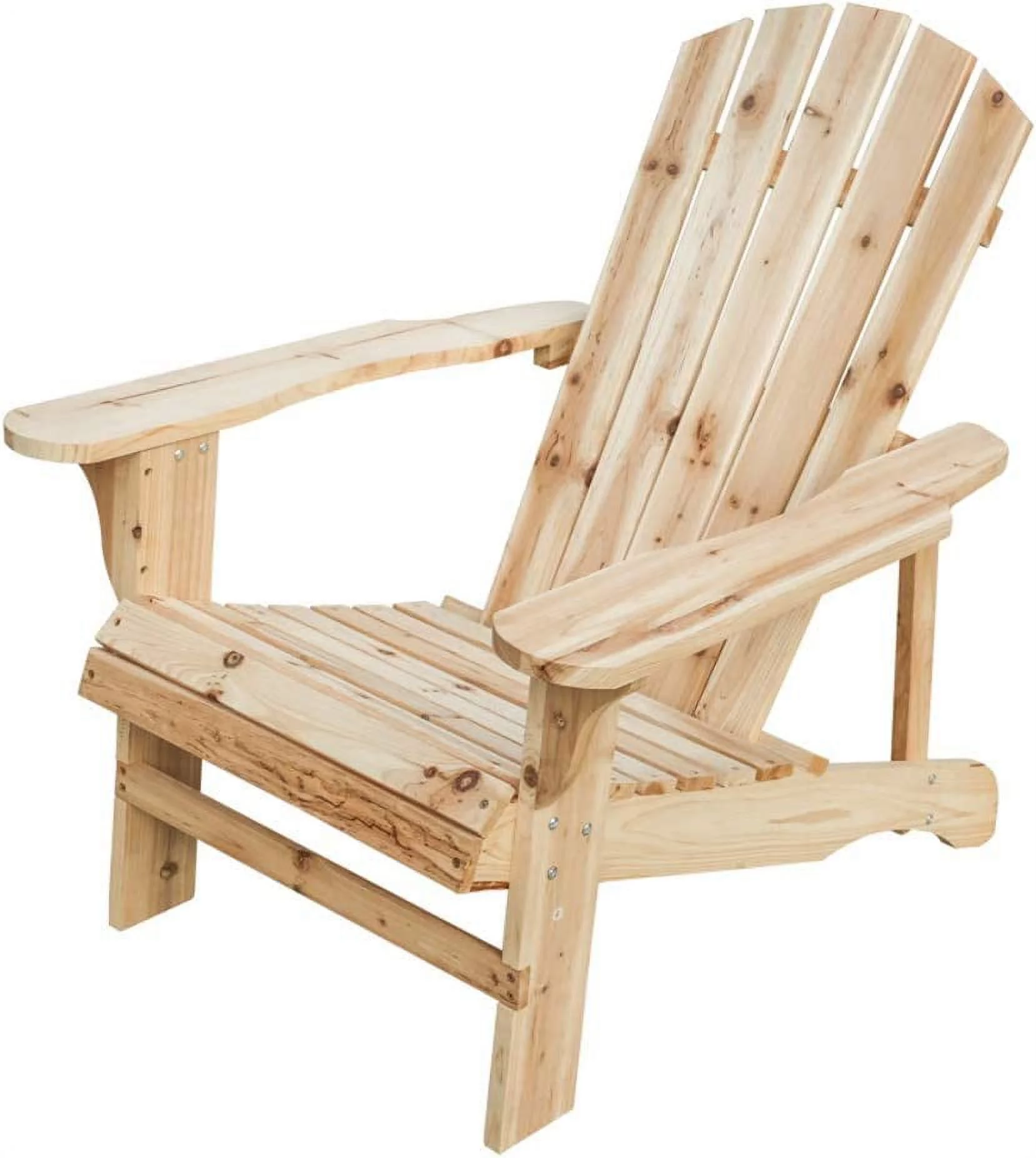 Outdoor Natural Wood Adirondack Classic Chair for Patio