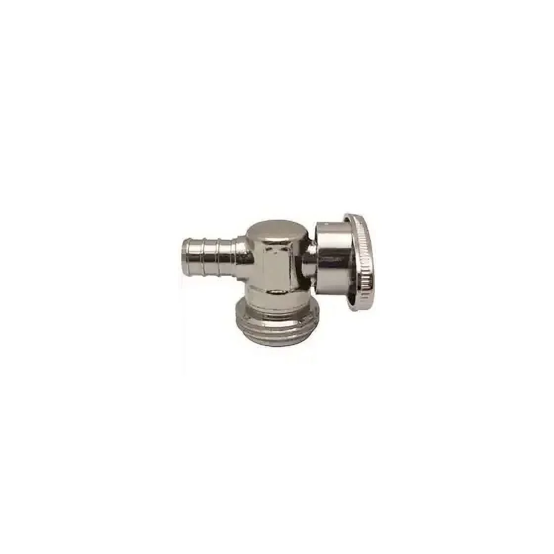 Apollo APXGHV1234 Apollopex Garden Hose Valve, 1/2 By 3/4 Inch Barb By Hose Thread, 200 Psi Pressure, Brass Body, Chrome