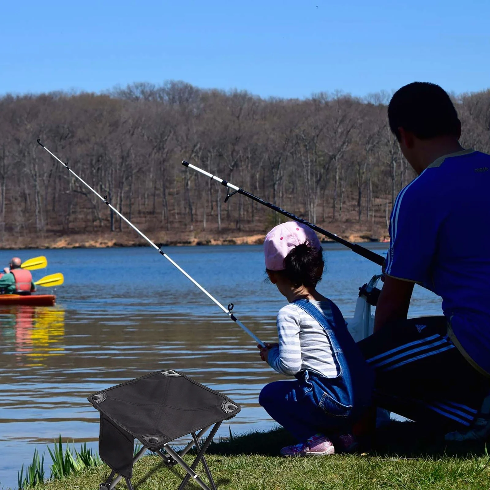 SIfdSeng Outdoor Folding Chair Folding Stool Little Horse Stool Fishing Stool Camping Portable Fishing Chair Father Day Gifts Father Day Decorations Fathers Day Decorations for Party Sets