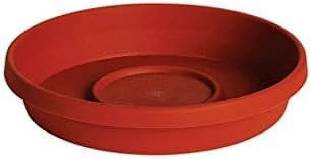 Bloem Terratray 2.7 in. H Resin Traditional Terracotta Clay Tray