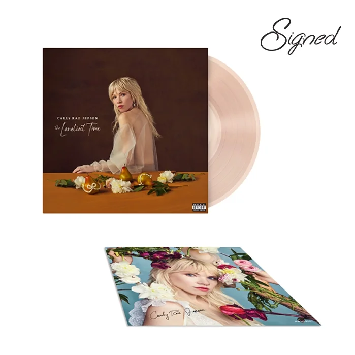 Carly Rae Jepsen - The Loneliest Time Limited Edition Crystal Vin Rose Color Vinyl LP + Signed Art Card