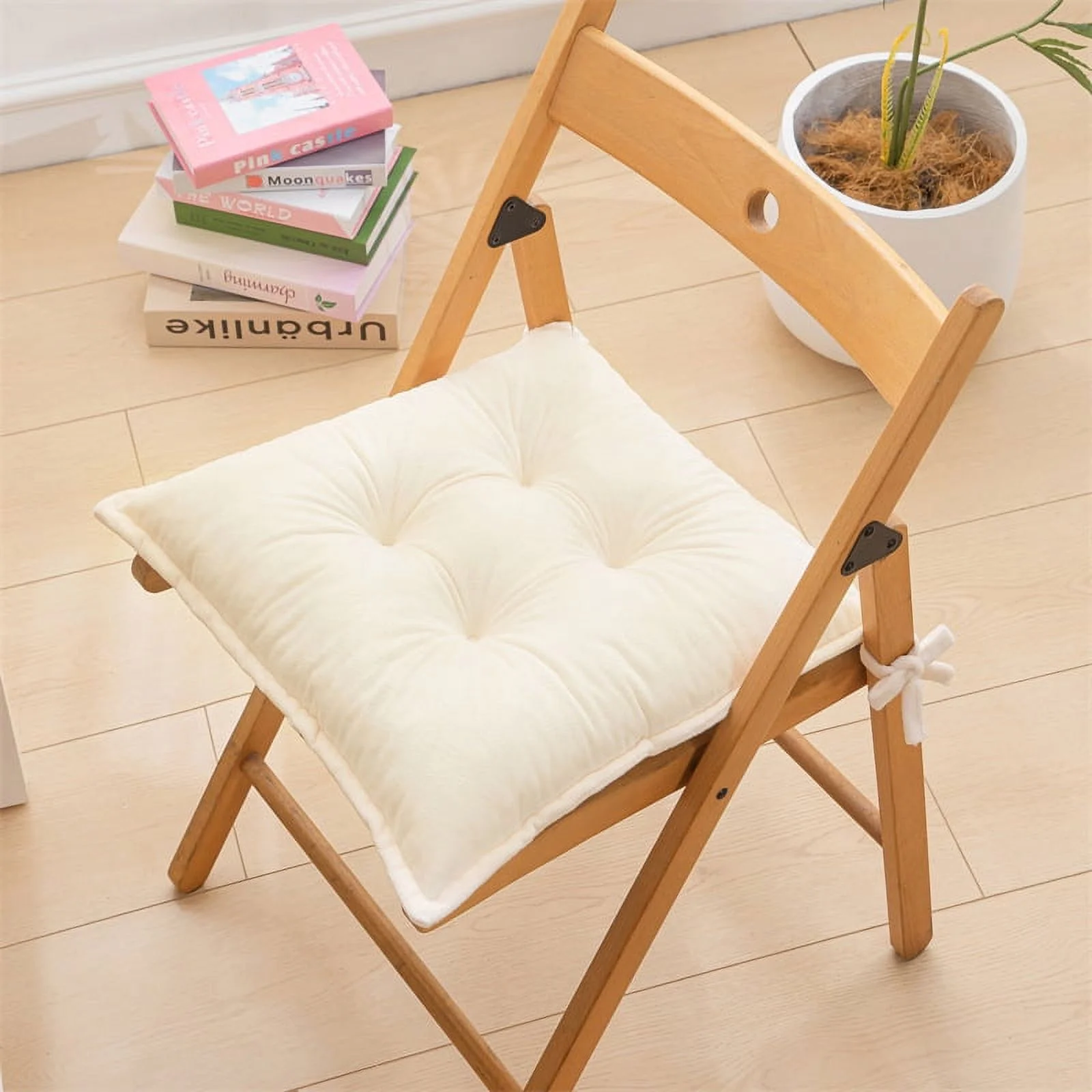 NAMZI Seat Cushion Garden Patio Home Kitchen Office Thicken Comfy Seat Cushion, cream 16