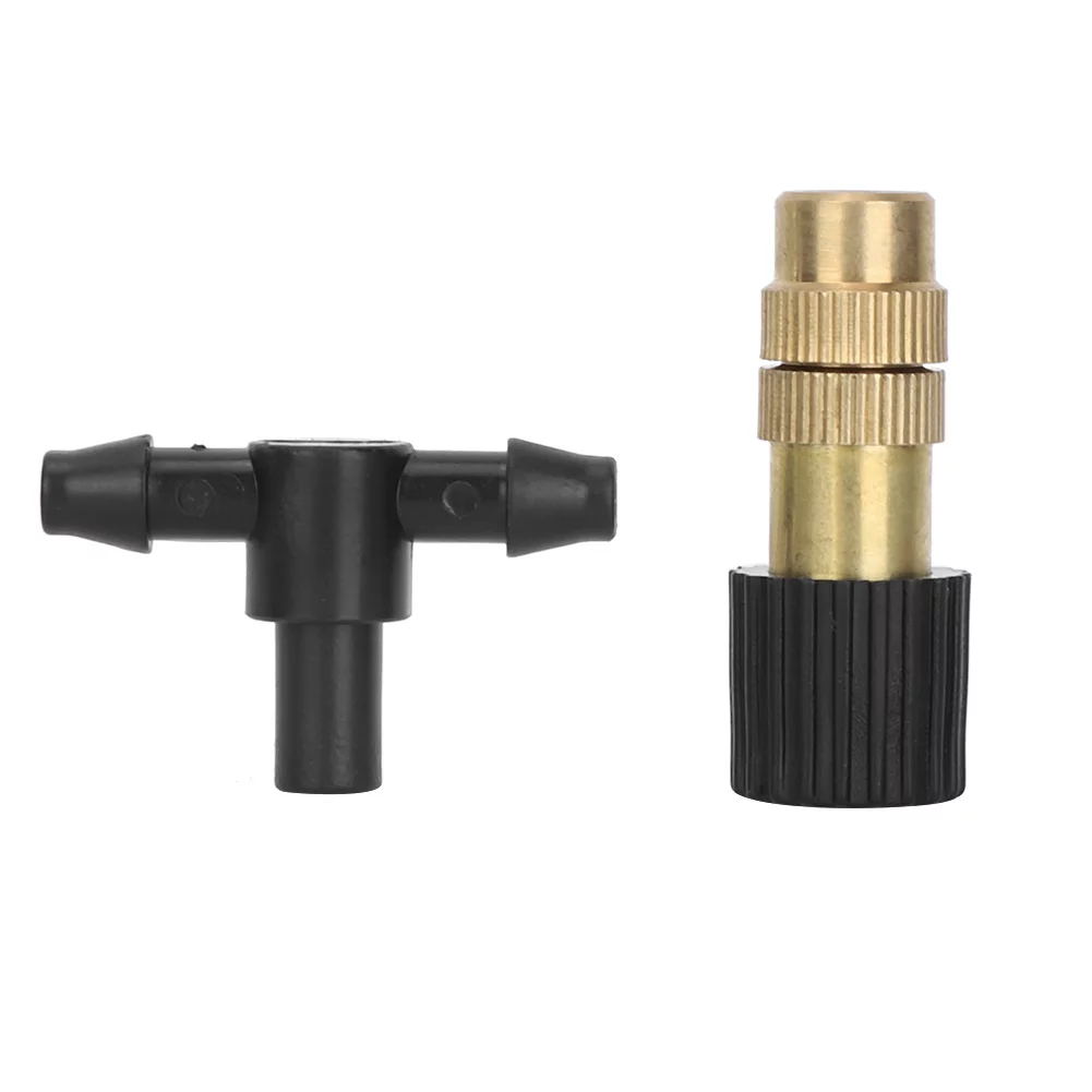 Heaveant Irrigation Nozzle, 10Pcs Adjustable Brass Spray Sprinkler Heads Misting Watering Irrigation Nozzle