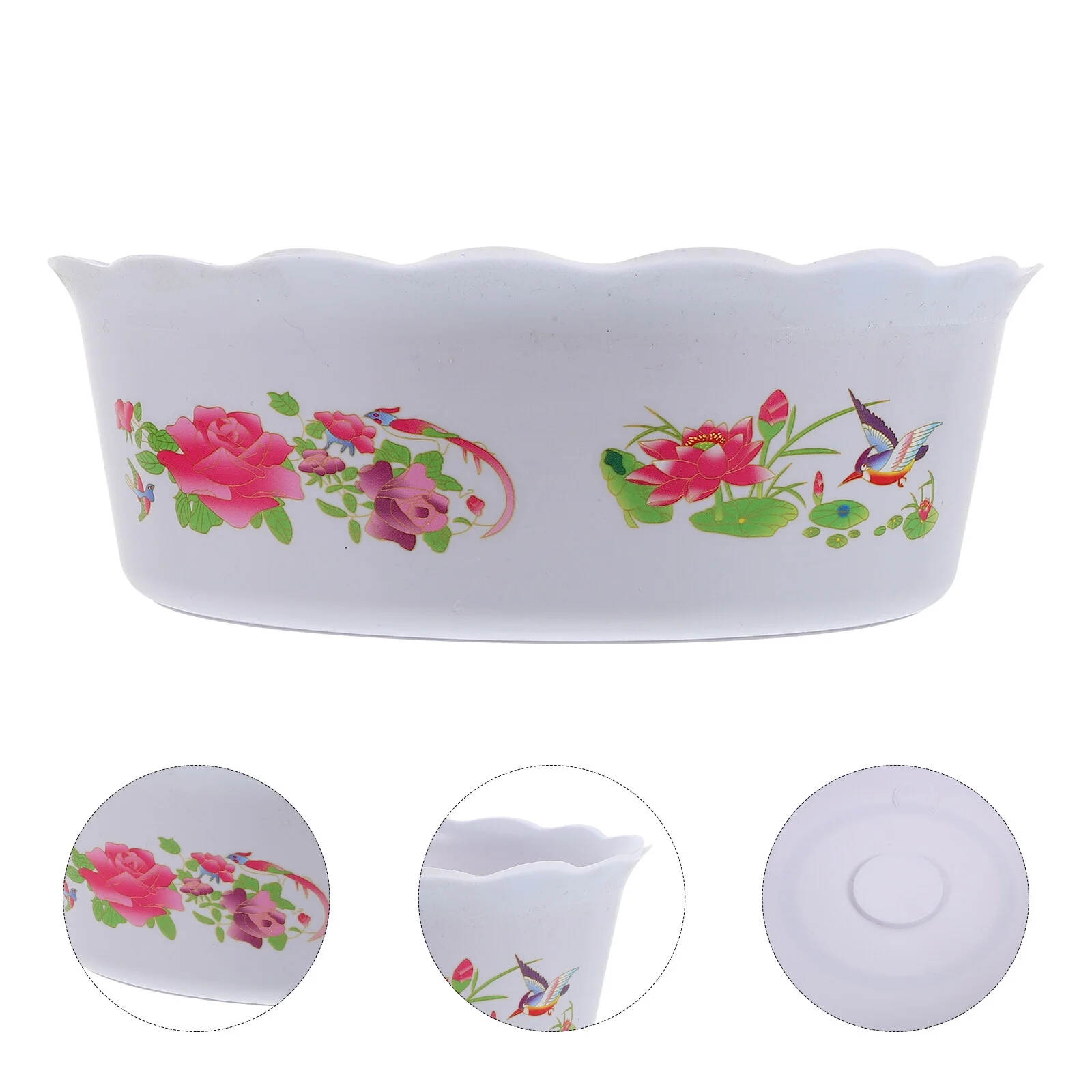 Jibingyi 6Pcs Water Lily Pot Small Fish Bowl Plastic Plant Planting Pot Plastic Reusable Plants Pot Water Plants Planter