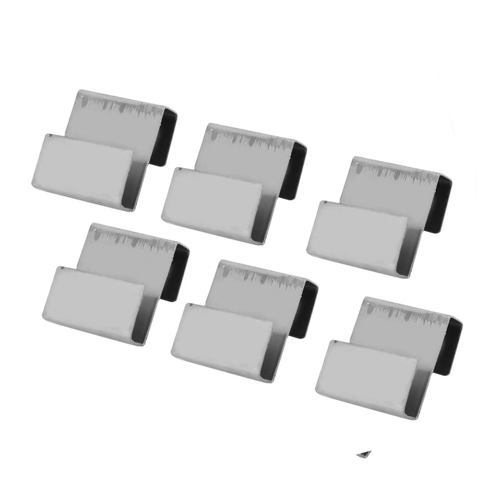 50pcs Glass Clamp Practical Stainless Steel Greenhouse Overlap S Clips Durable Glass Frame Fixing Clamp