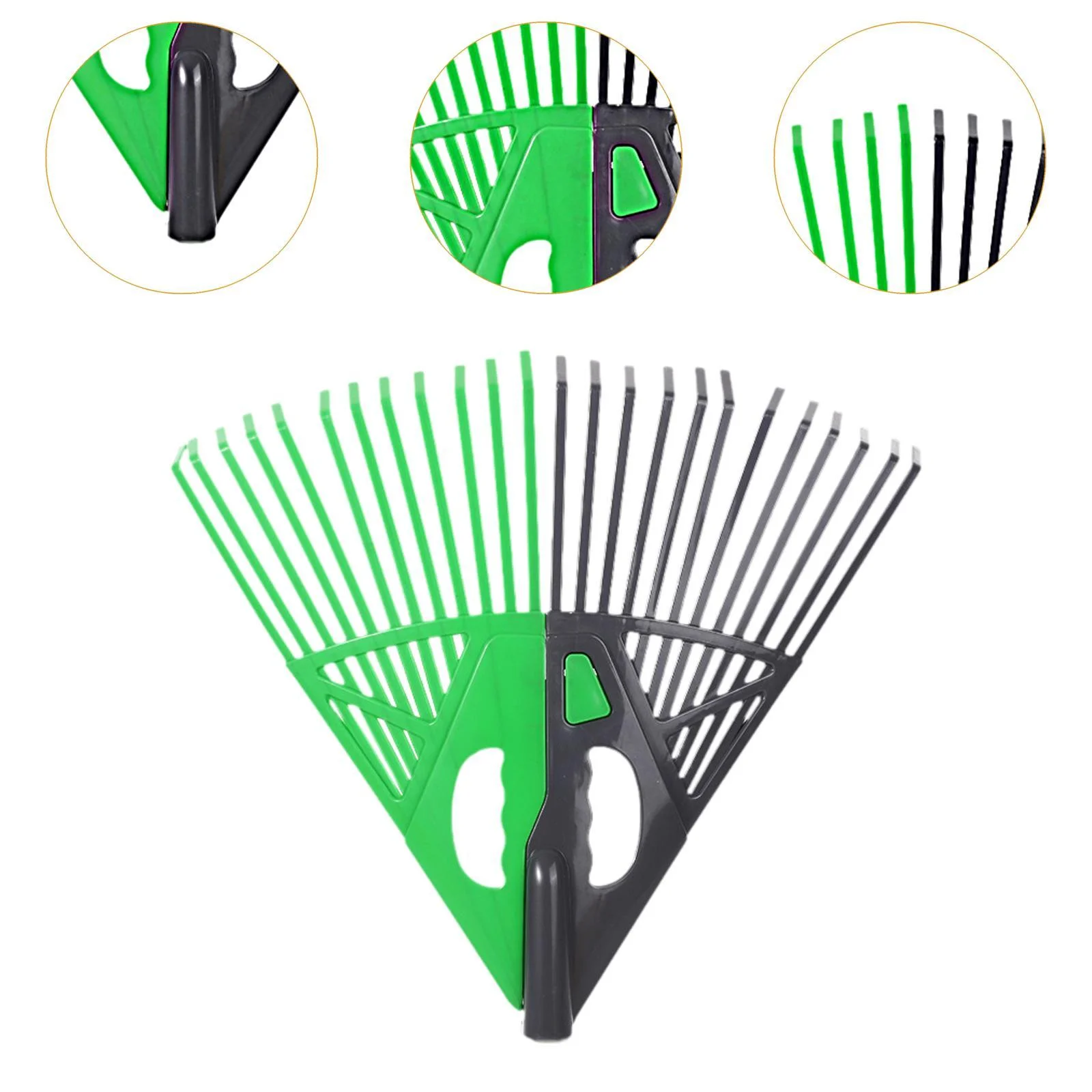 figatia Shrub Rake, Leaf Rake, Roughening and Leveling Garden Rake, Camp Rake for Flower Beds Garden Sweep Gardening Mulch Courtyard